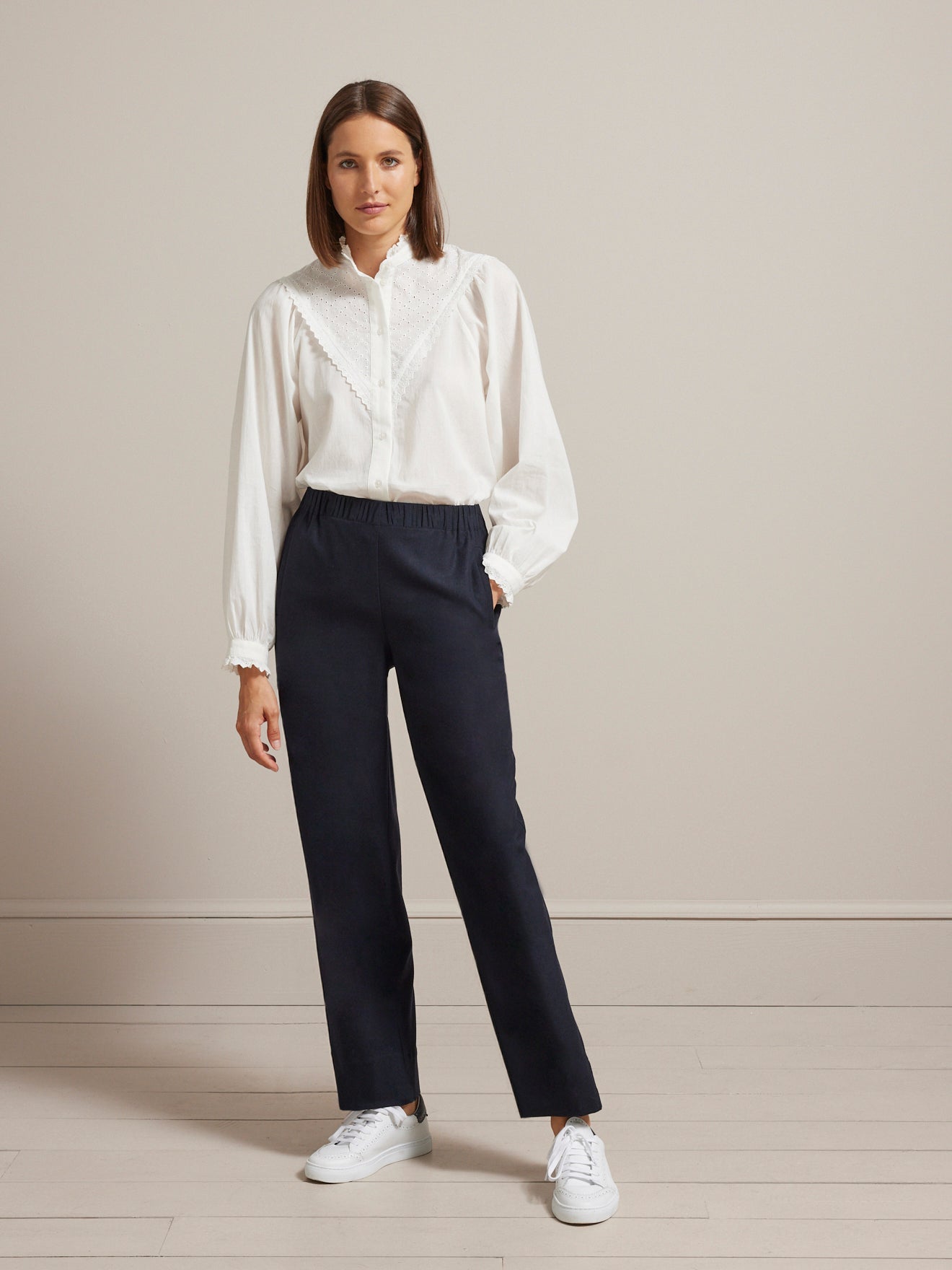 Pantalon taille élastiquée femme Jeanne