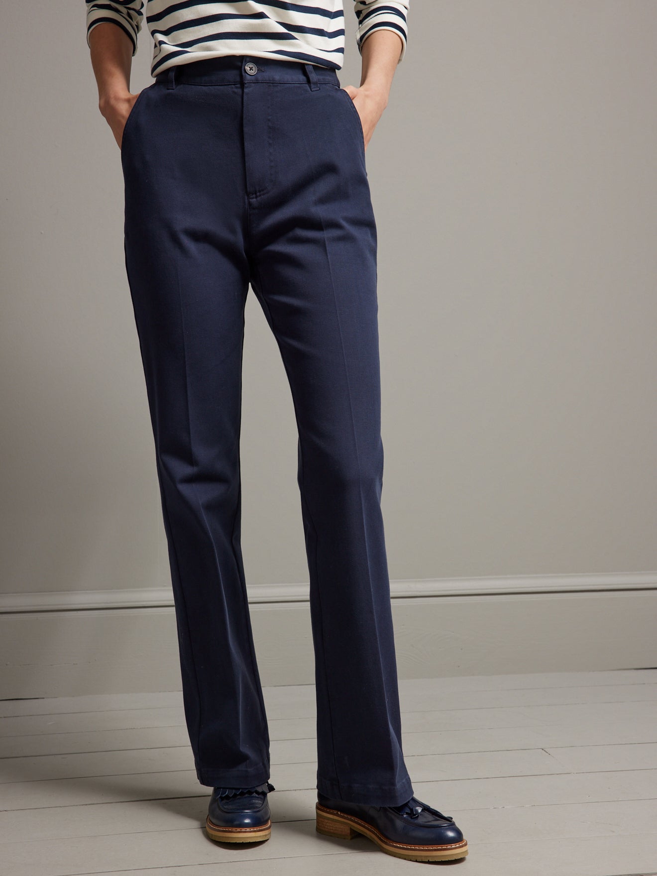 Pantalon droit gabardine femme Camille