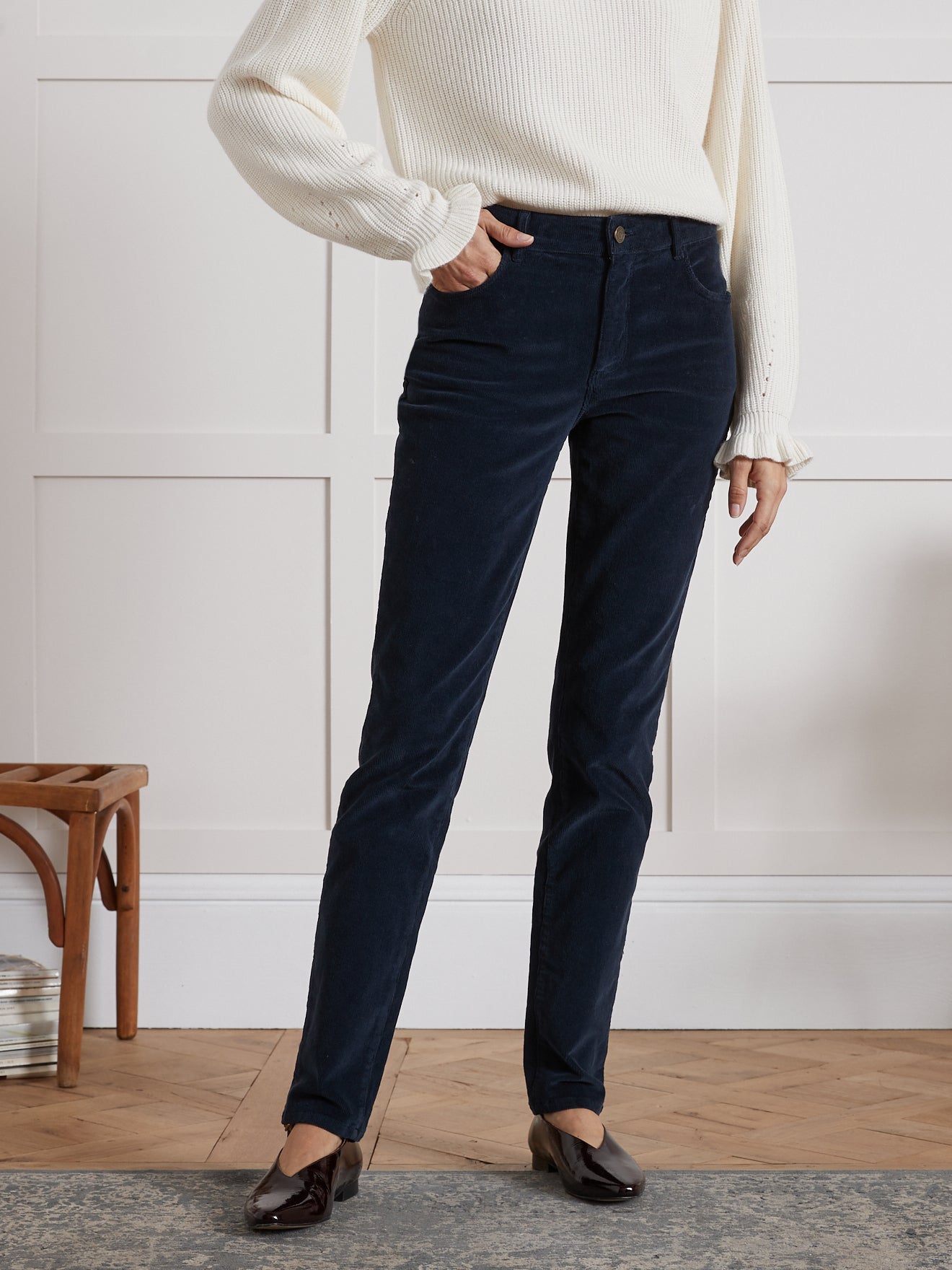 Pantalon slim velours femme Chloé