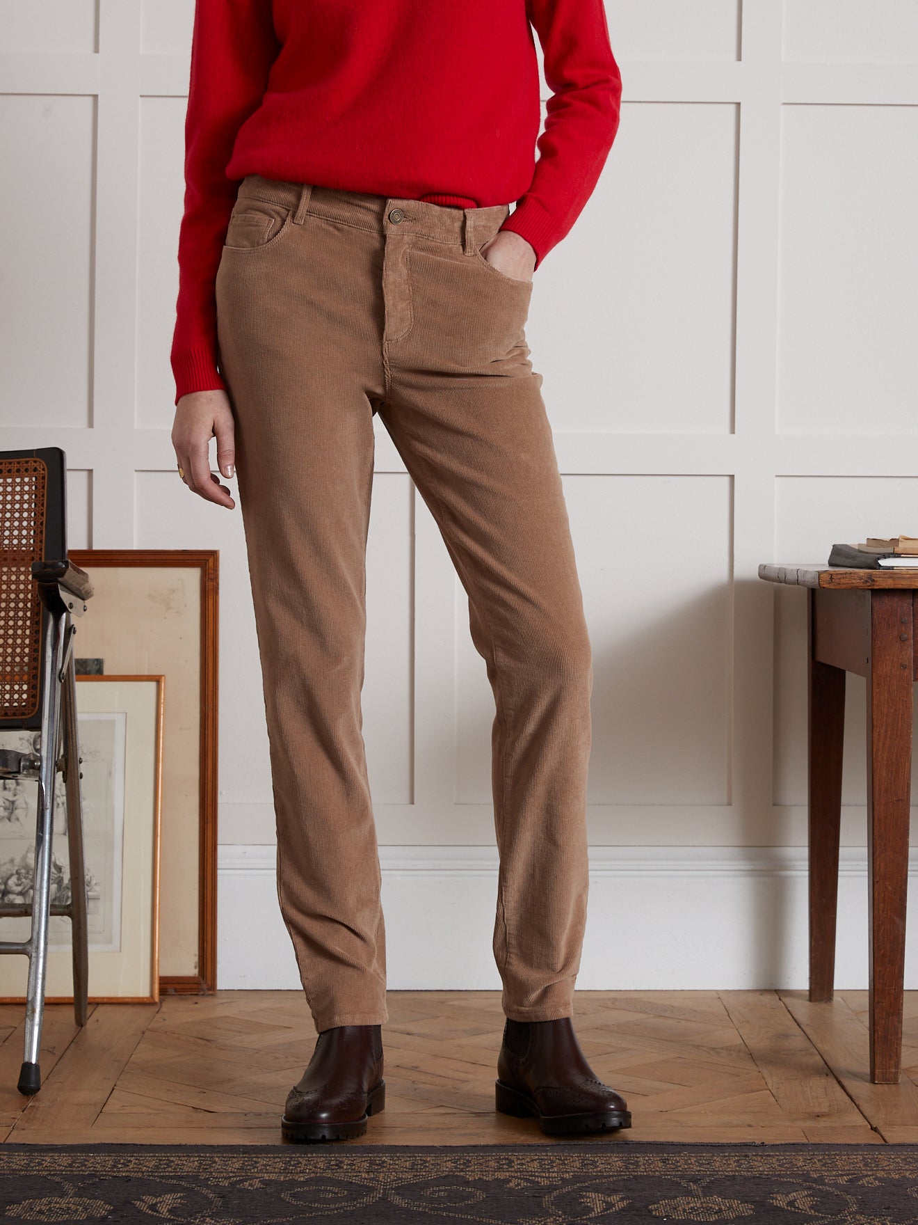 Pantalon slim velours femme Chloé