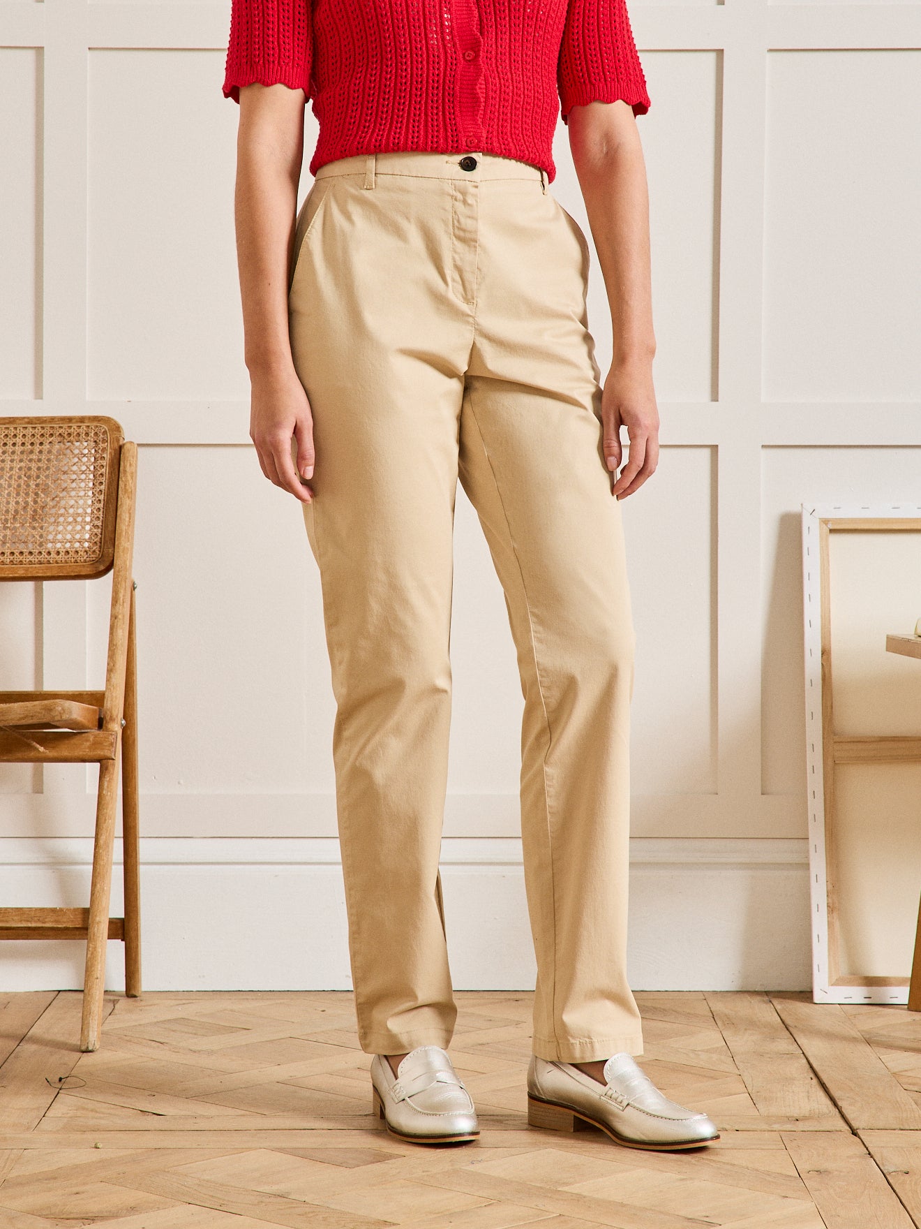 Pantalon chino femme