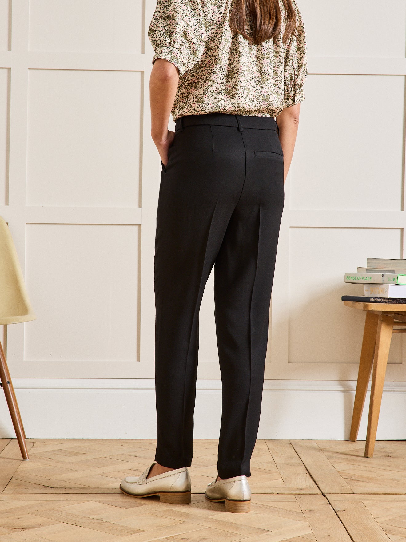 Pantalon droit tissu crêpe femme Joy