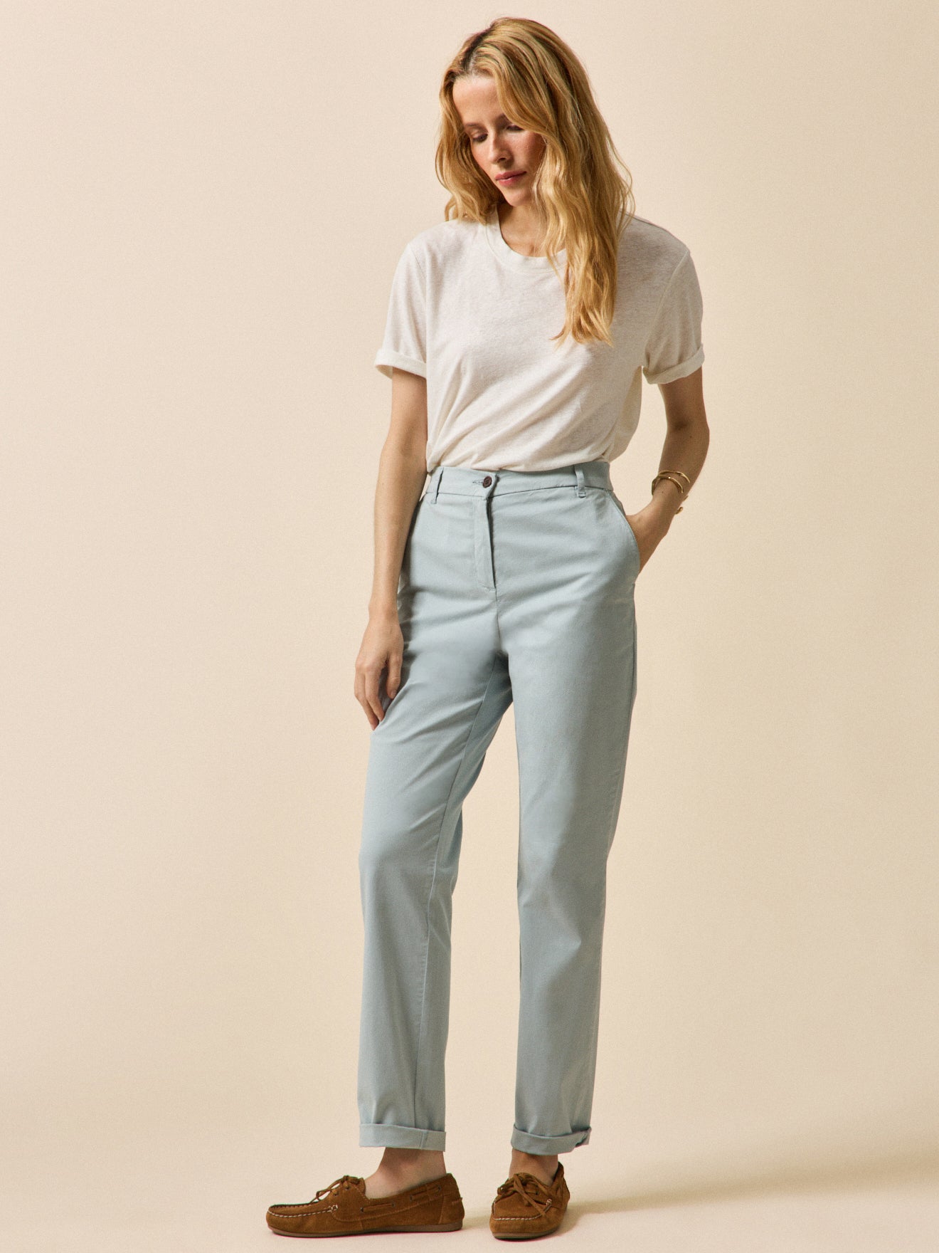 Pantalon chino femme coton biologique Noemie