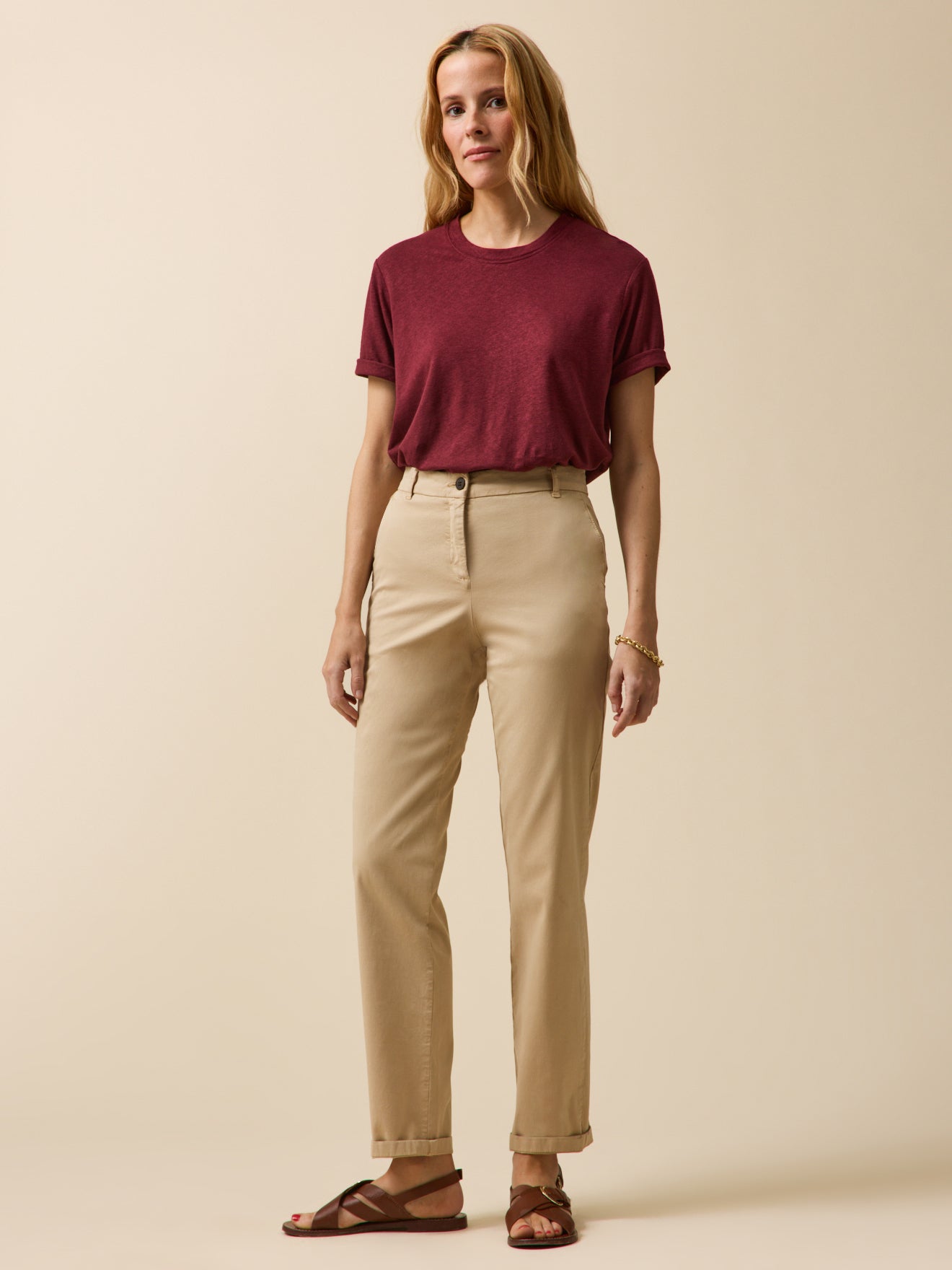Pantalon chino femme coton biologique Noemie