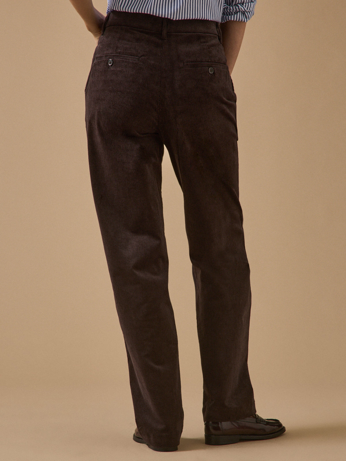Pantalon chino velours femme Marina