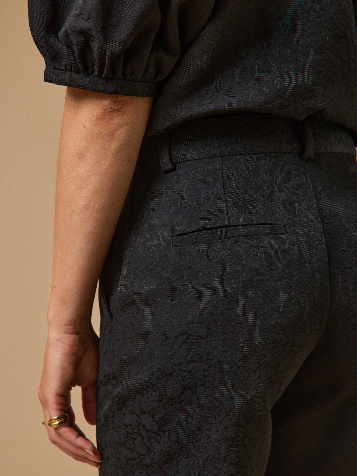 Pantalon cigarette raccourci femme Léo