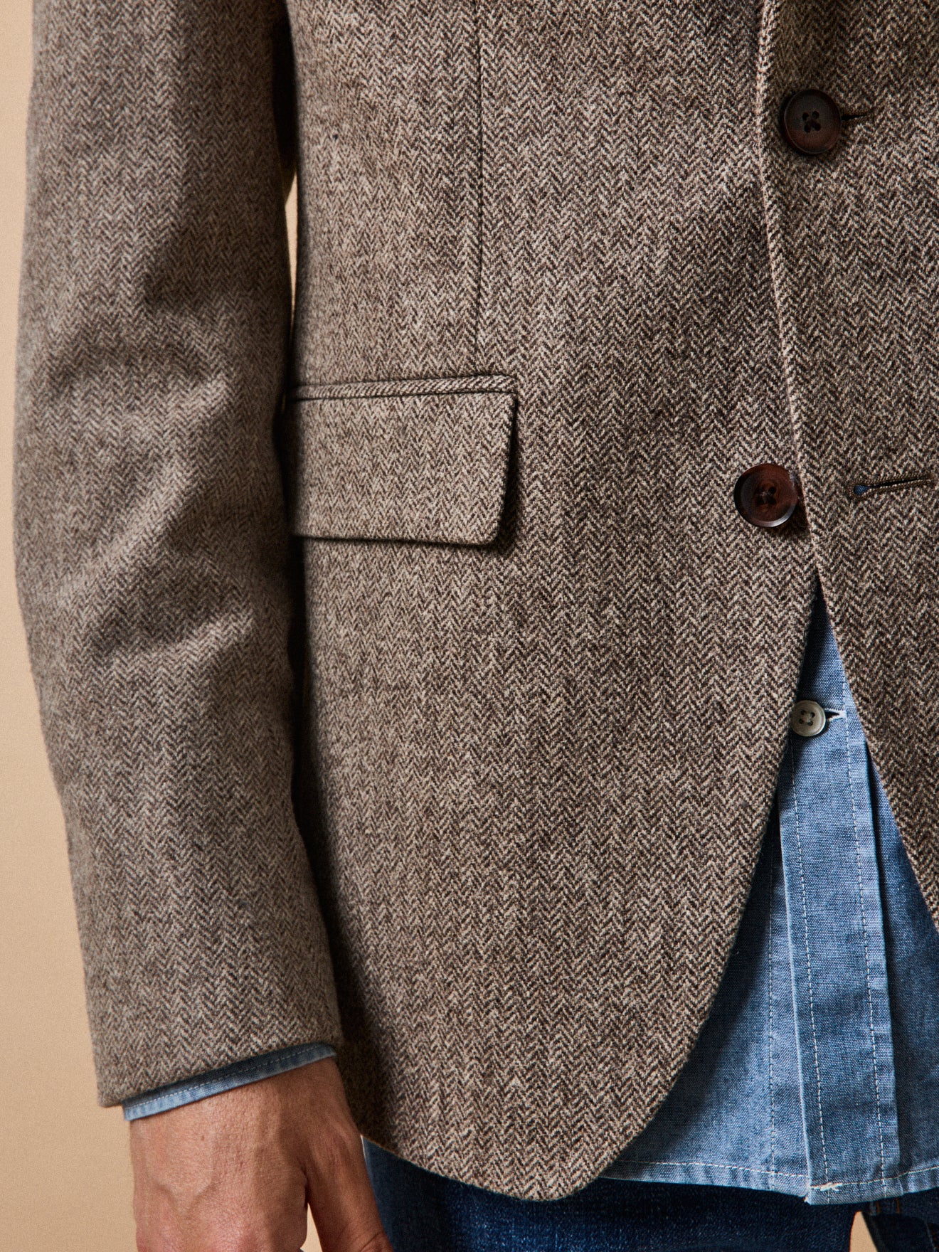 Blazer chevrons pure laine homme Cyrillus FR - Main Image