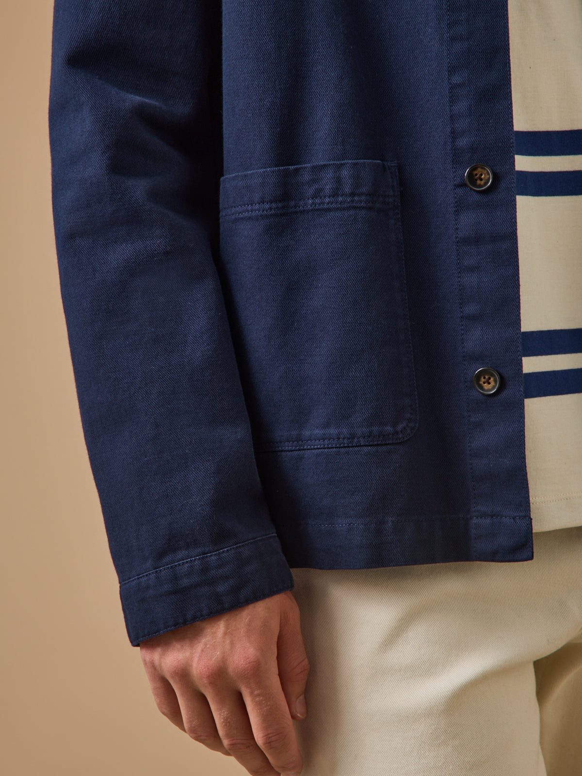 Veste worker homme twill coton recyclé