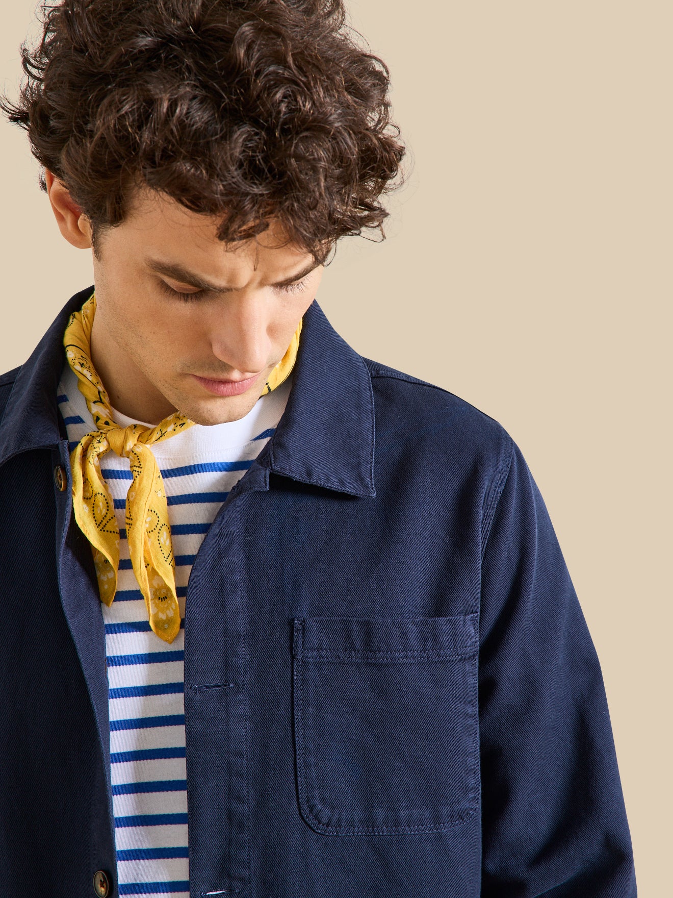 Veste worker homme twill coton recyclé