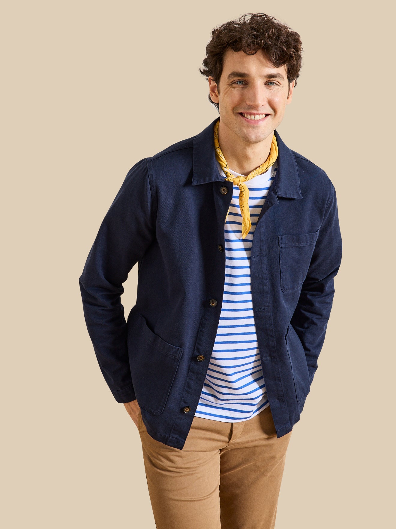 Veste worker homme twill coton recyclé