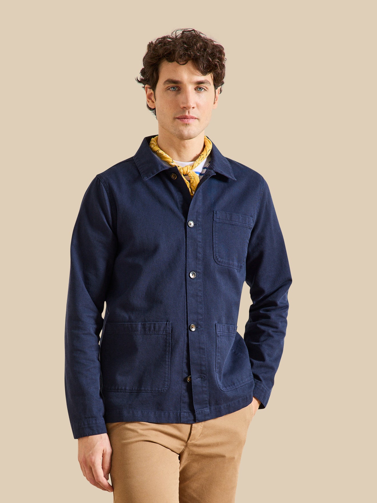 Veste worker homme twill coton recyclé