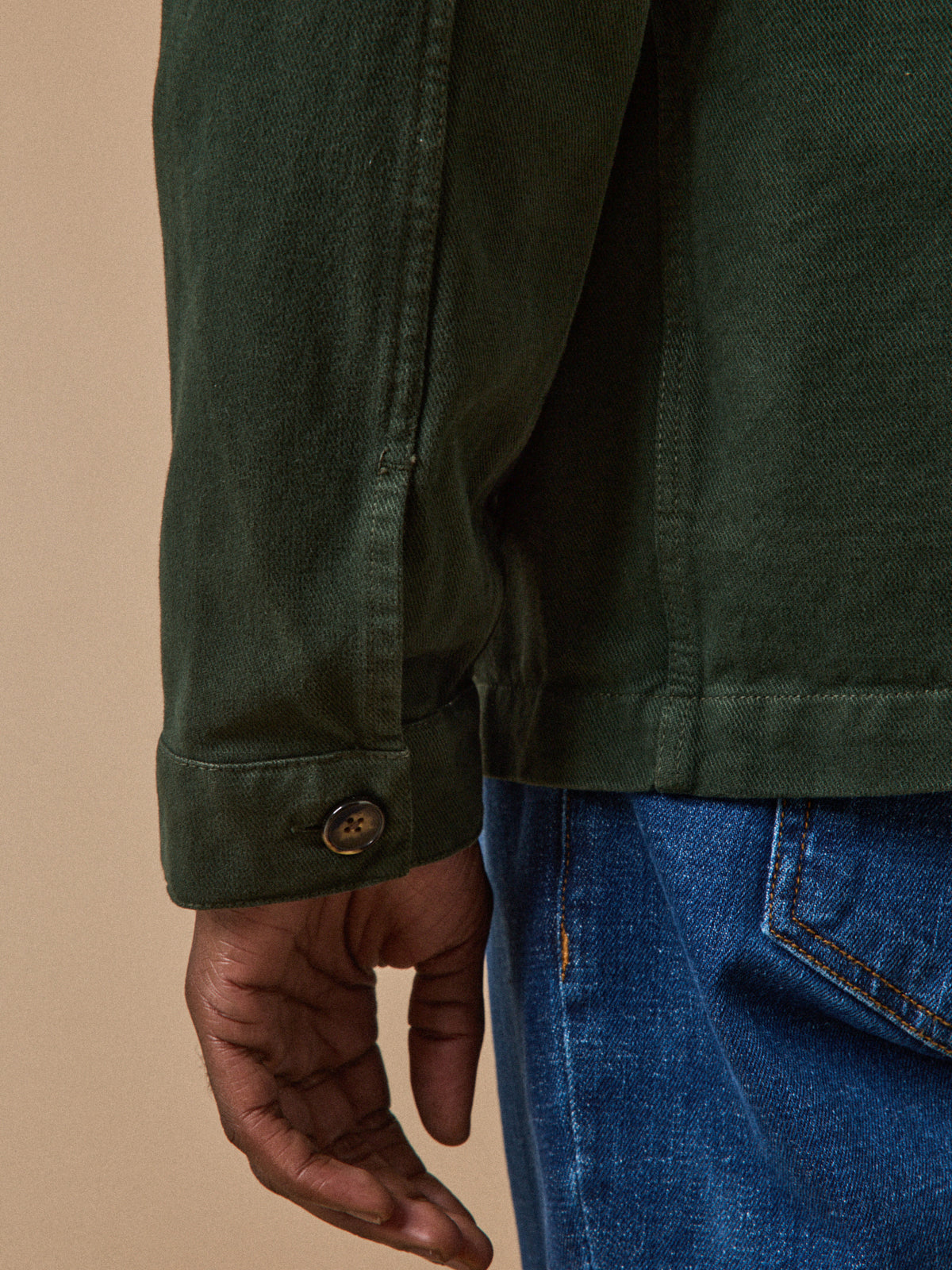 Veste worker homme twill coton recyclé