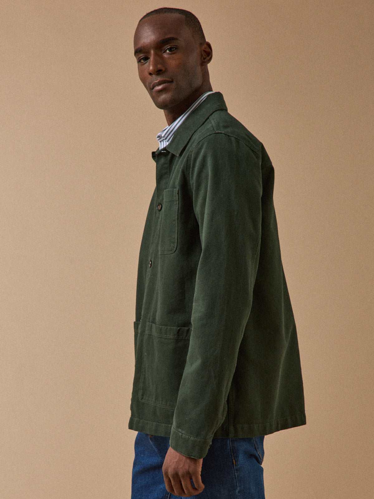 Veste worker homme twill coton recyclé