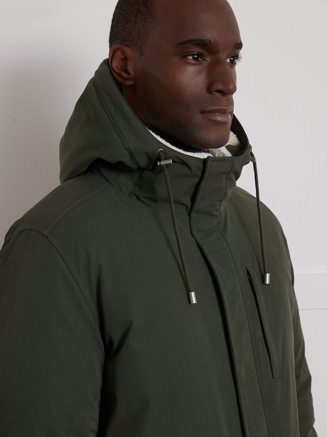 Parka chaude mi-longue casual homme