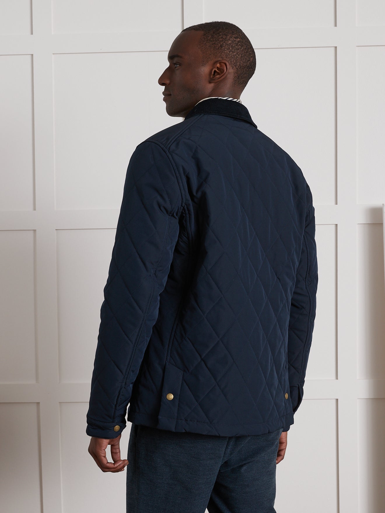 Veste matelassée homme col velours