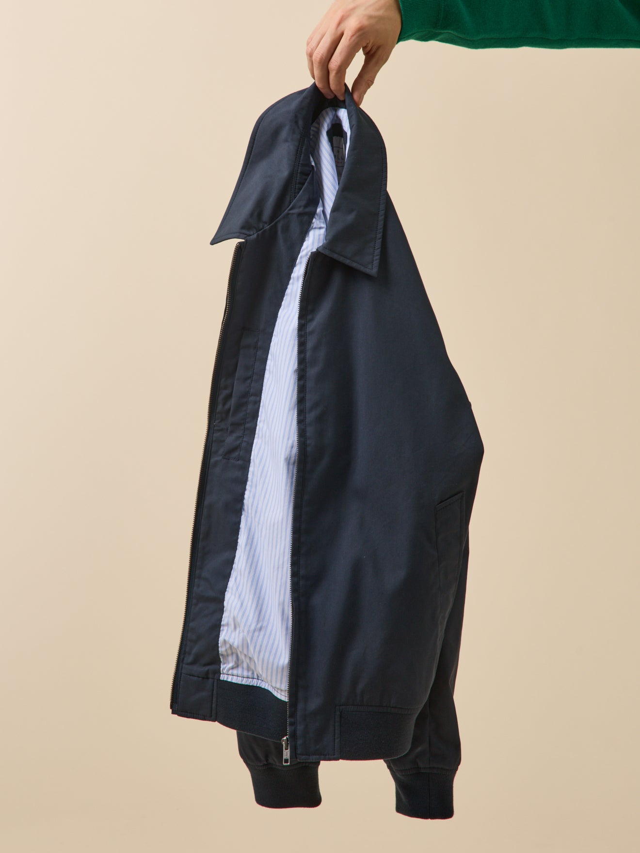Blouson uni zippé homme