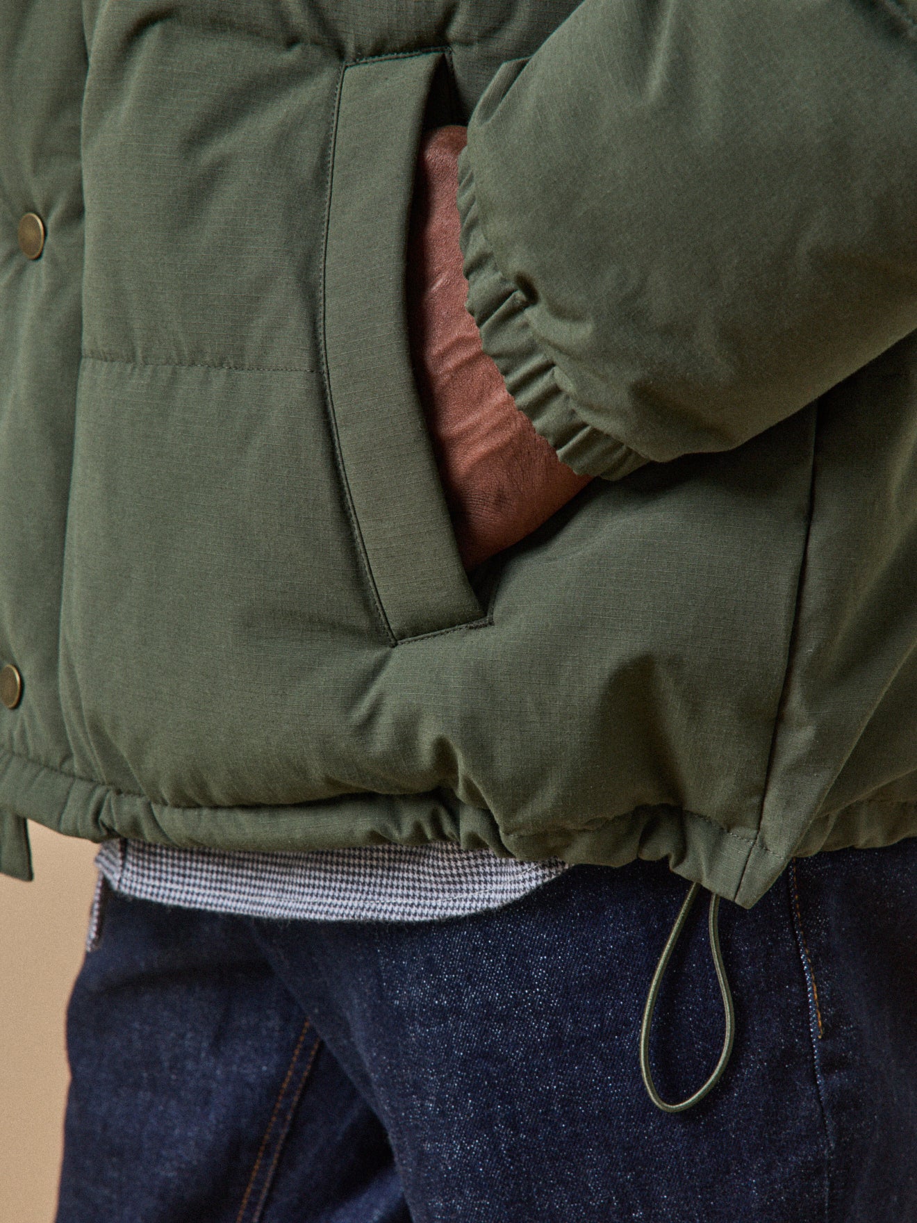 Doudoune courte matelassée homme