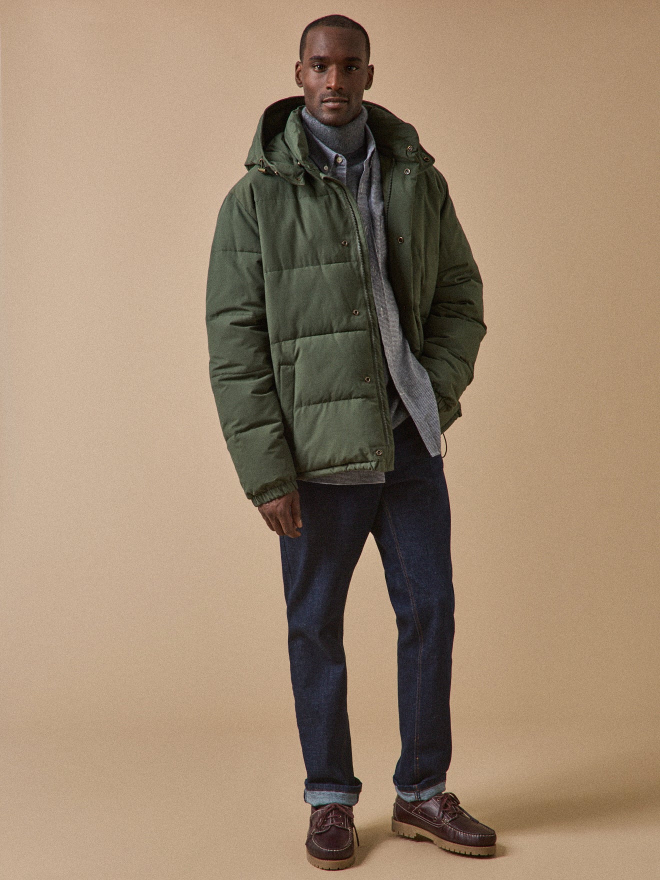 Doudoune courte matelassée homme