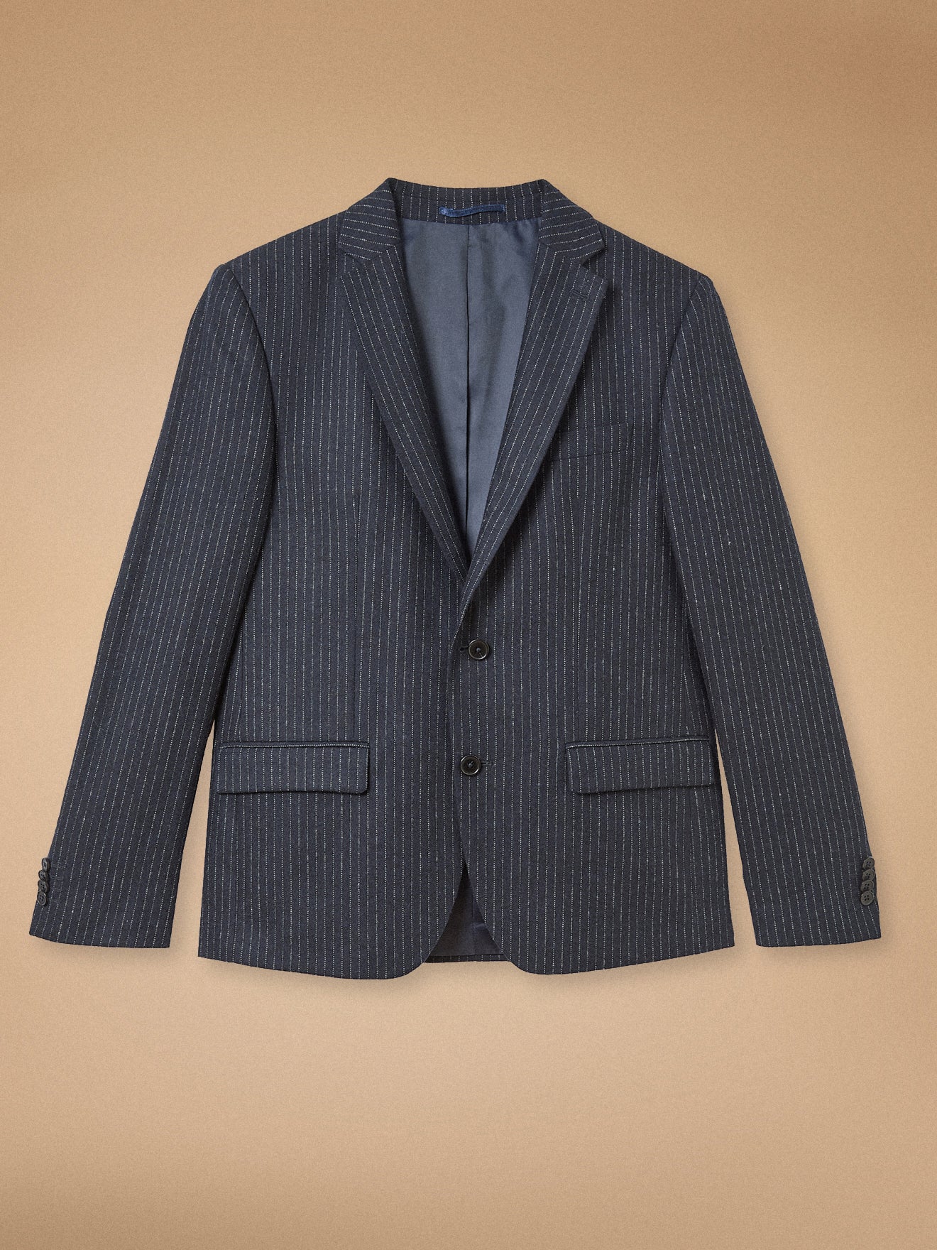 Veste de costume lainage rayé homme