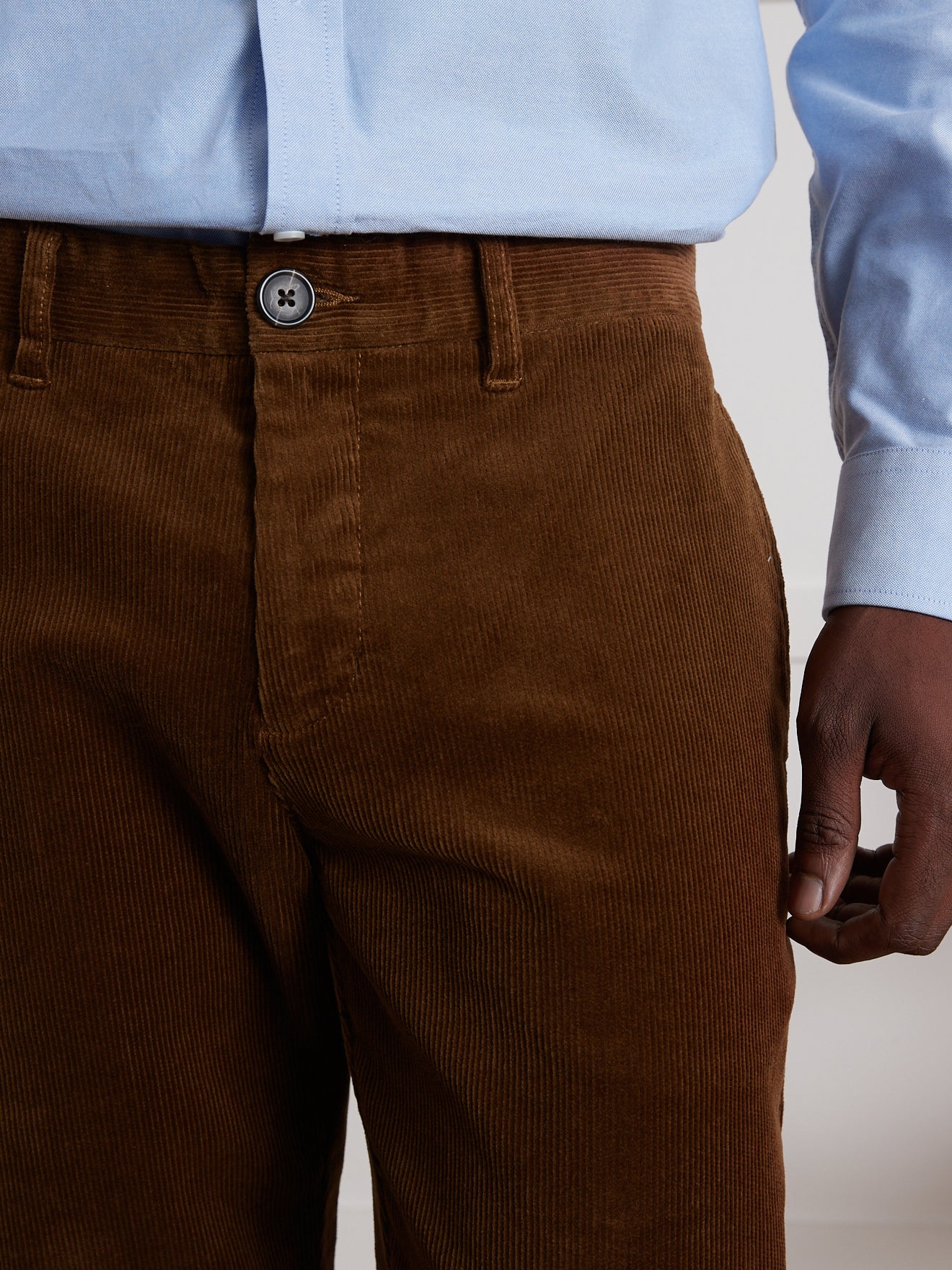 Chino velours regular homme