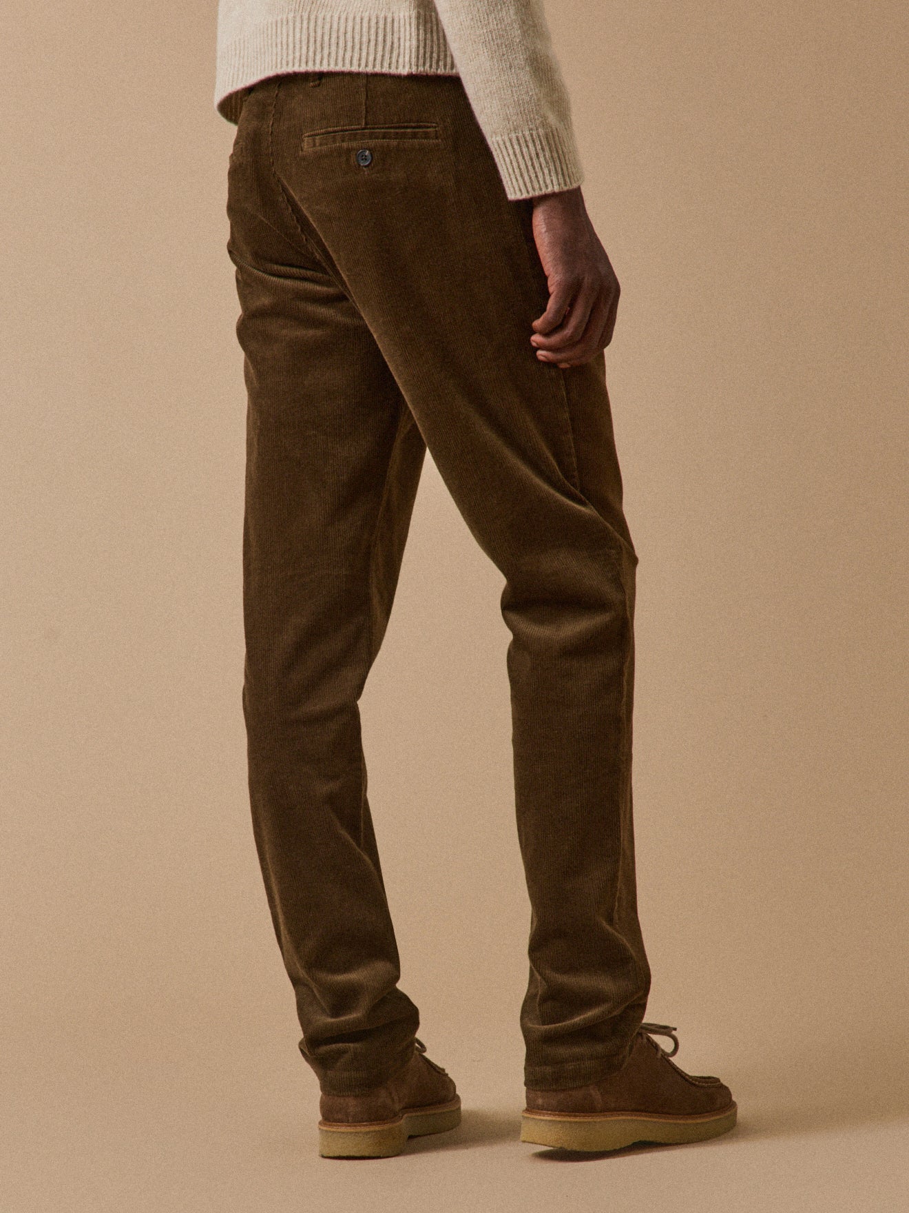 Chino velours regular homme