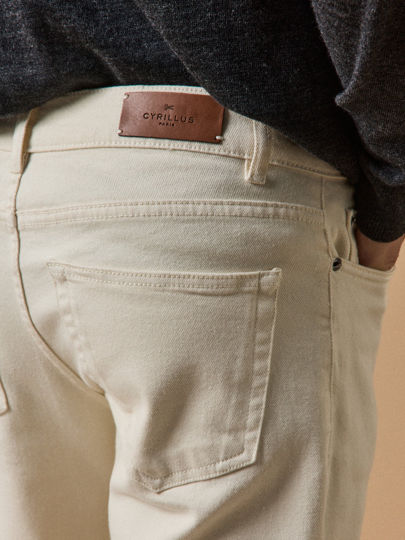 Jean écru regular homme coton biologique