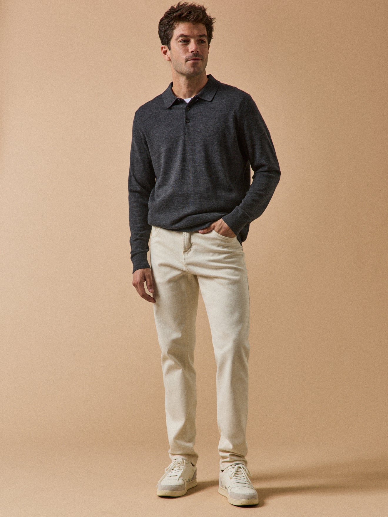 Jean écru regular homme coton biologique