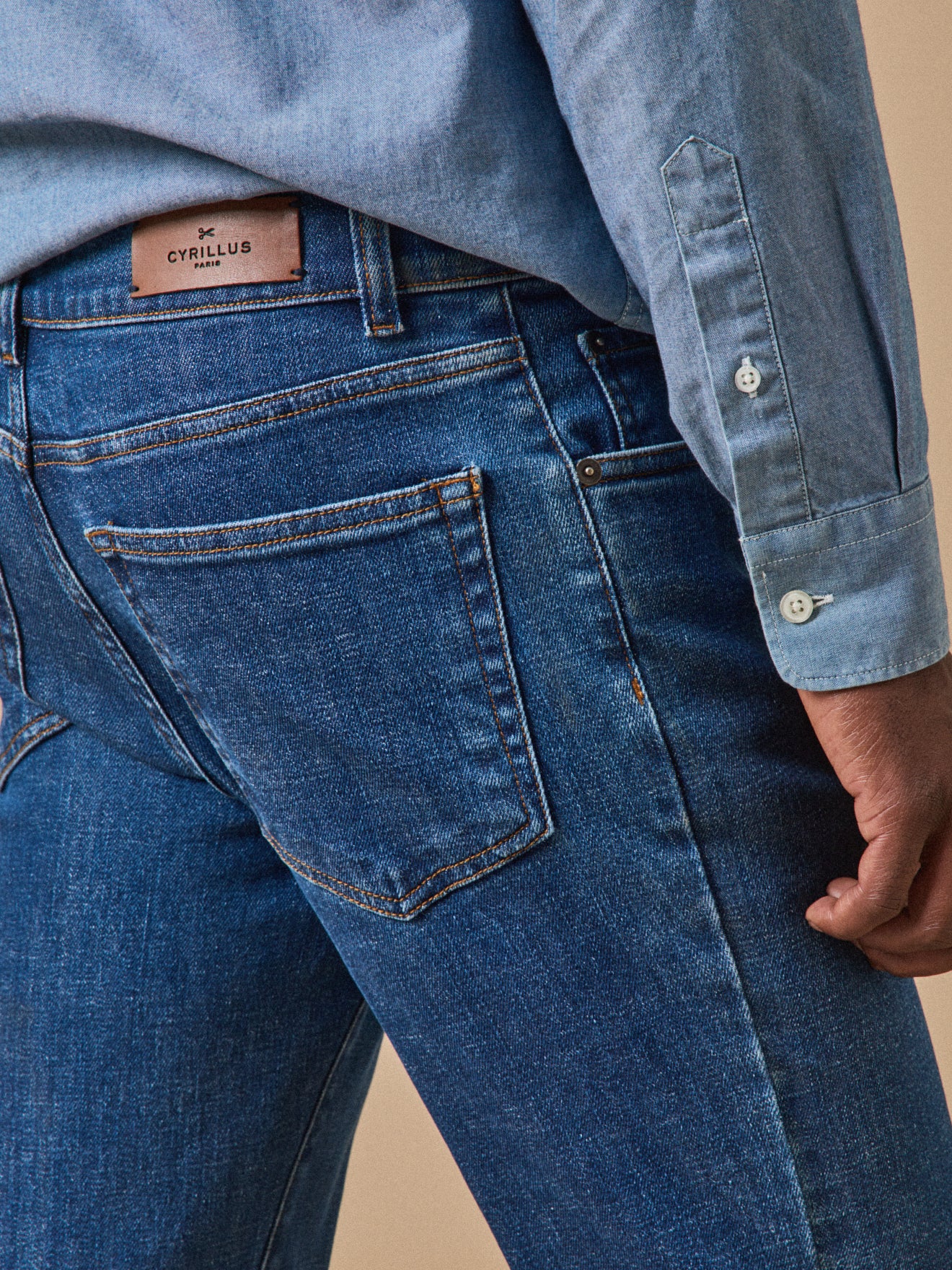 Jean regular homme coton biologique