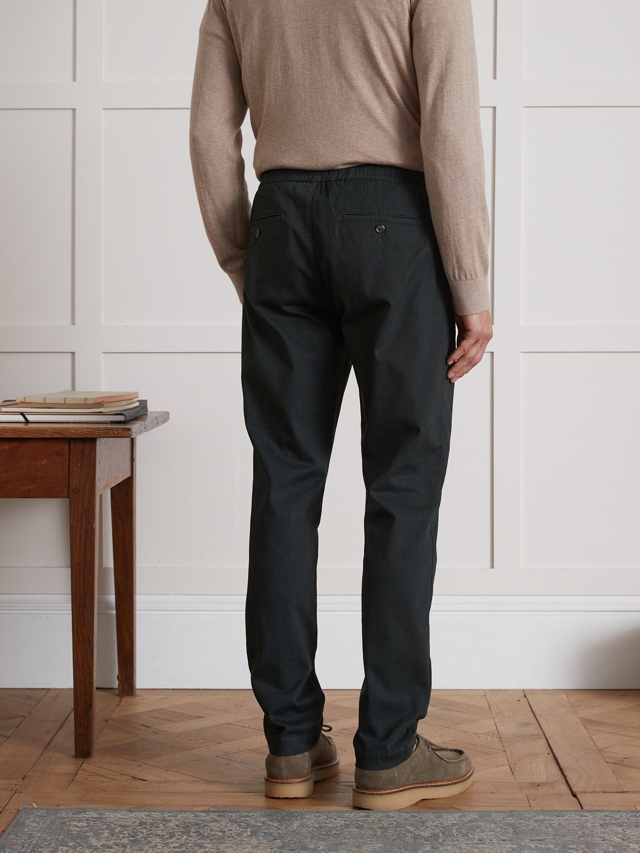 Pantalon gabardine taille élastiquée homme