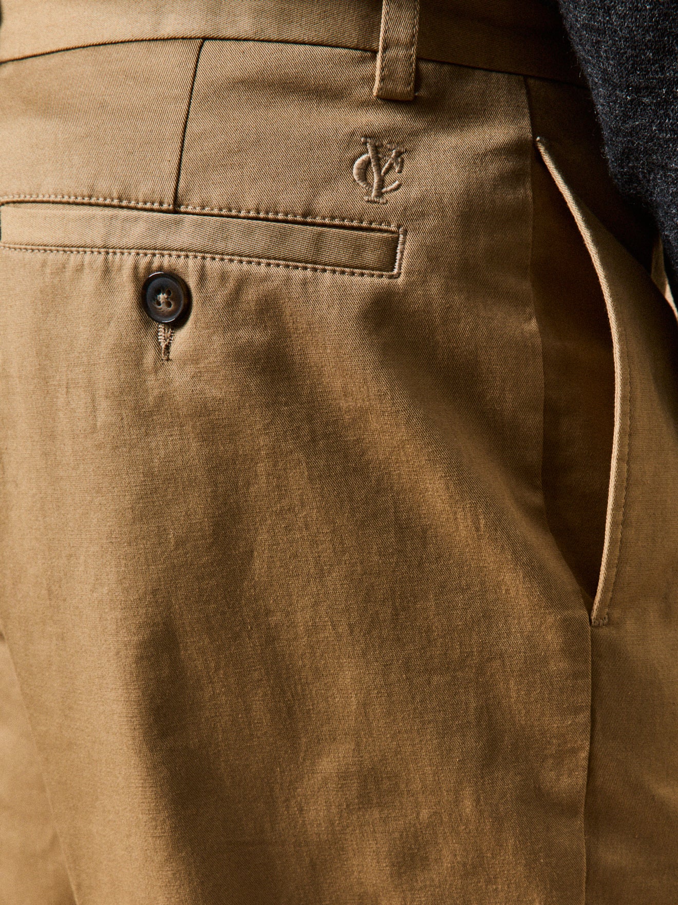 Pantalon chino large homme