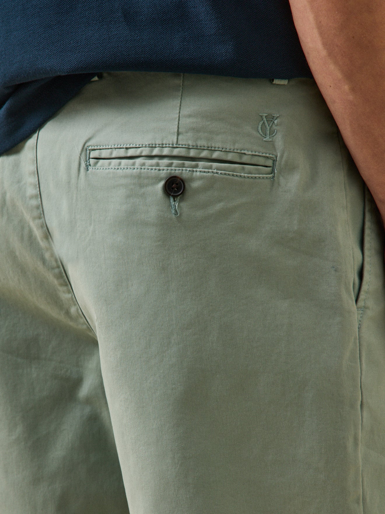 Bermuda chino homme coton stretch