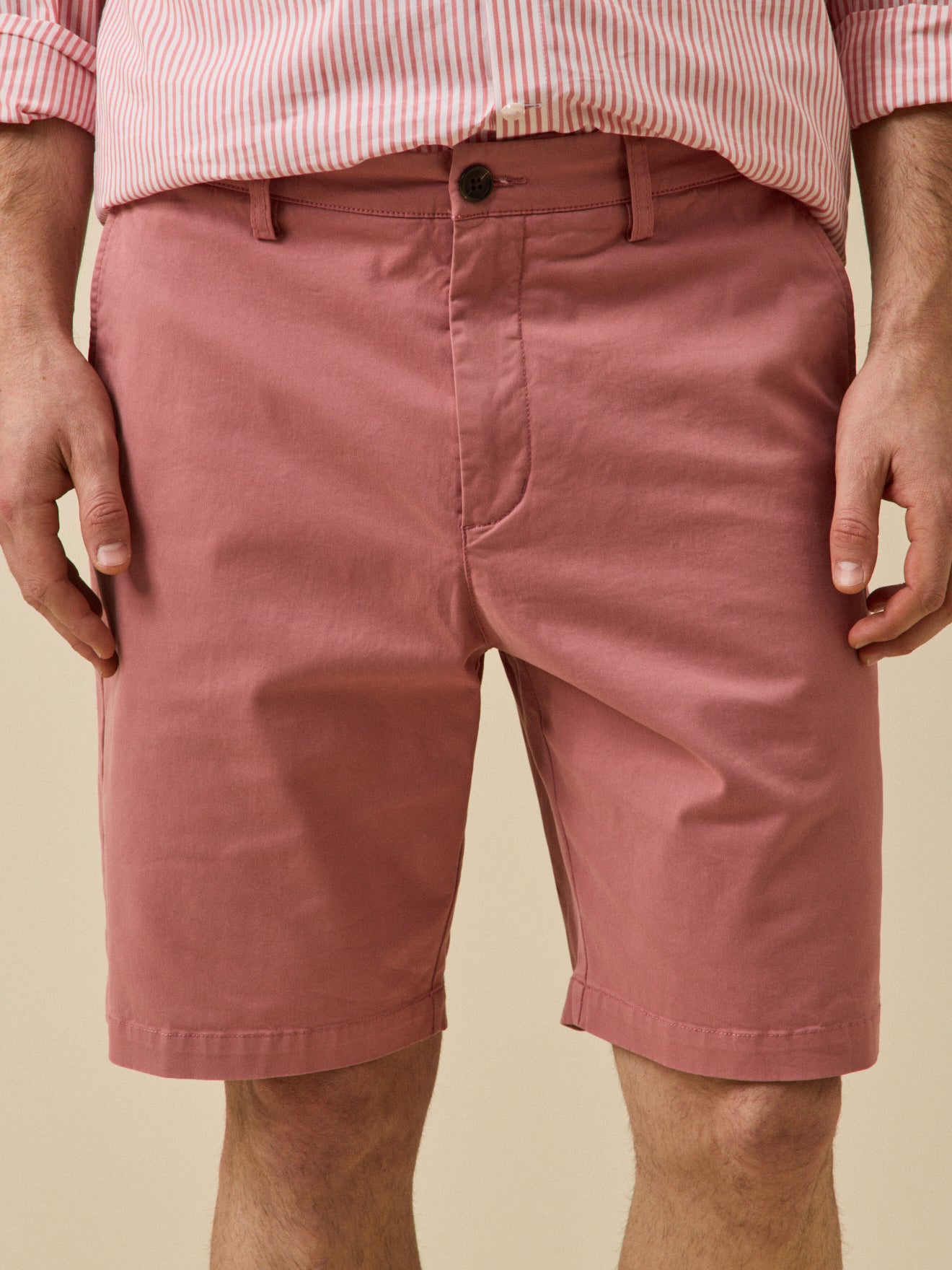 Bermuda chino homme coton stretch