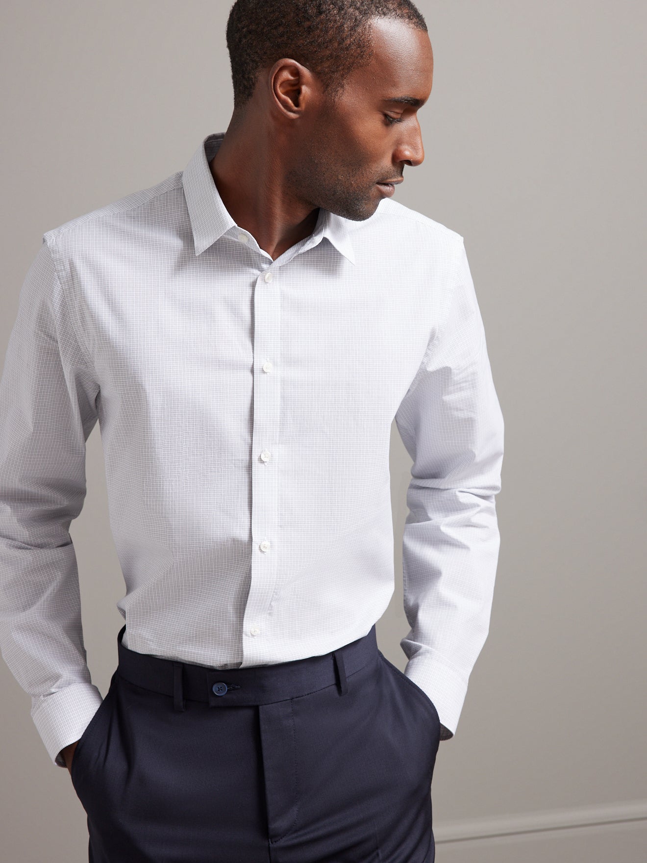 Chemise carreaux slim fit homme non iron