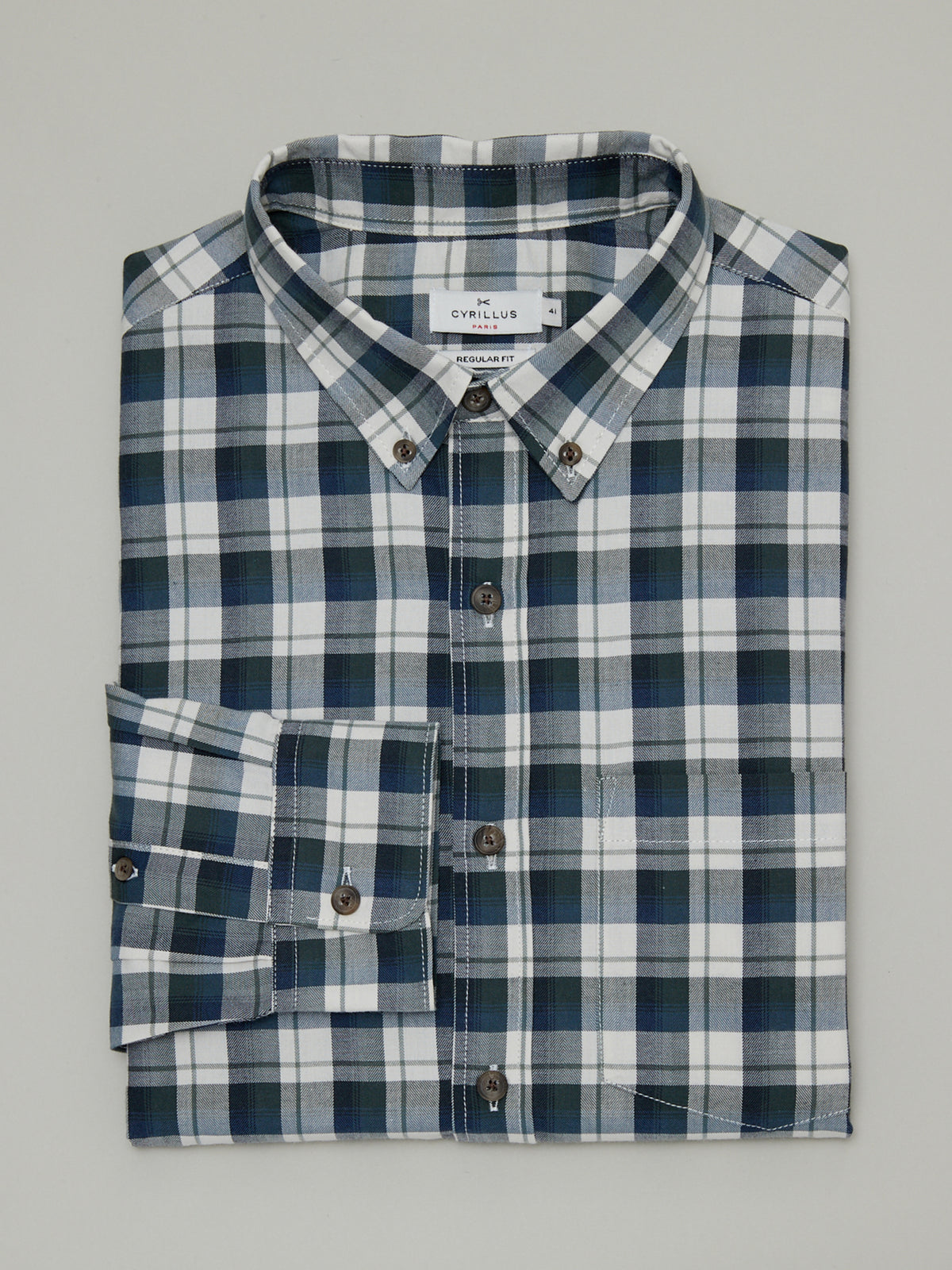 Chemise carreaux regular fit homme - coton biologique