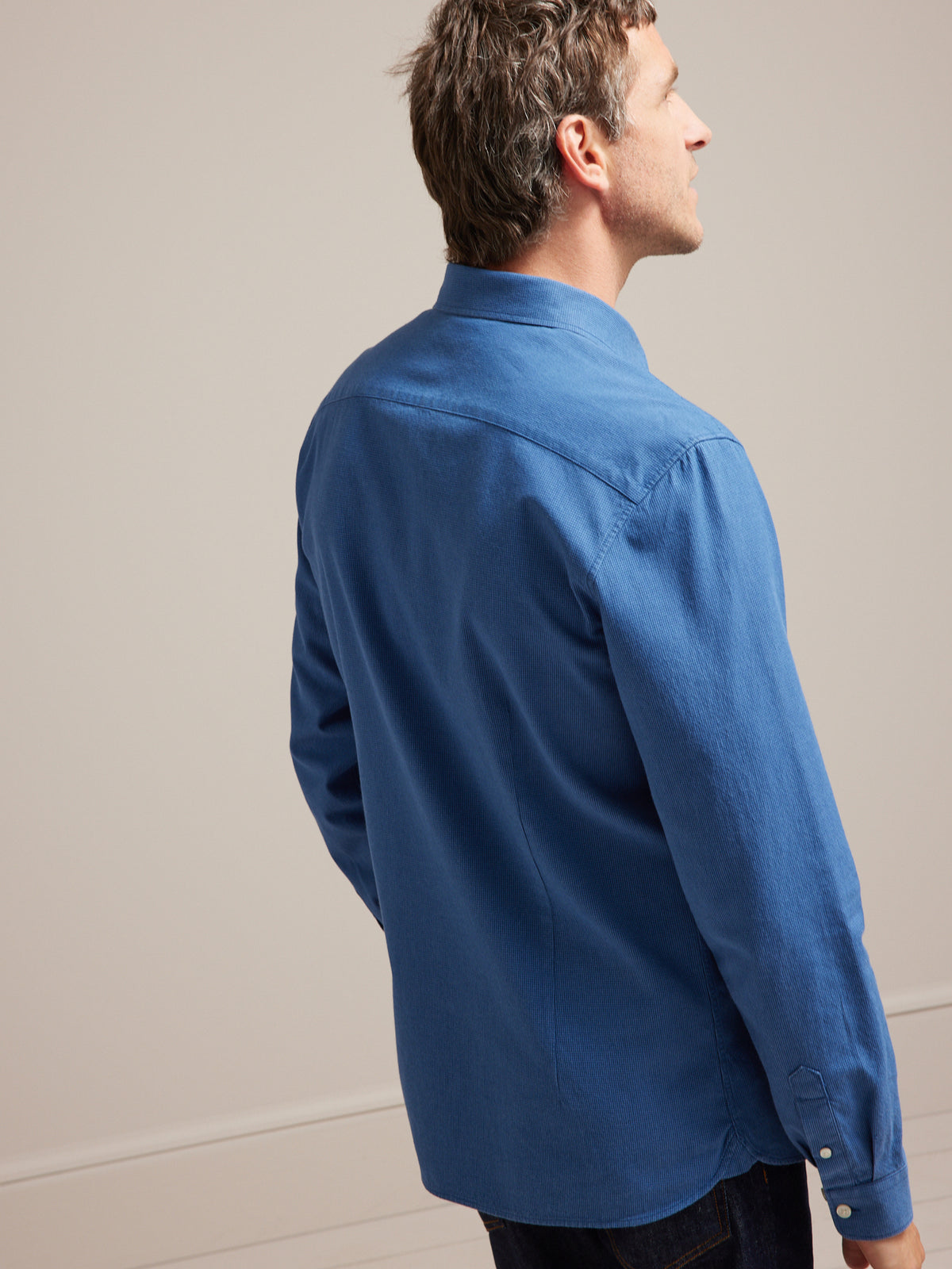 Chemise pied-de-puce slim fit homme - coton biologique