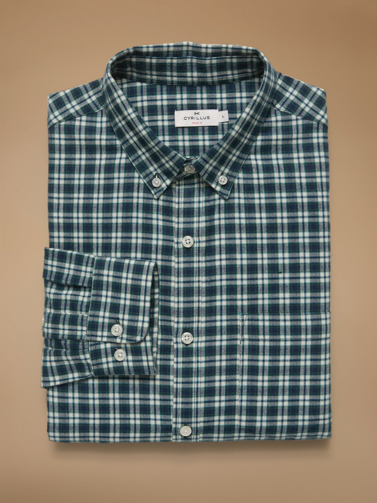 Chemise flanelle carreaux homme coupe contemporaine