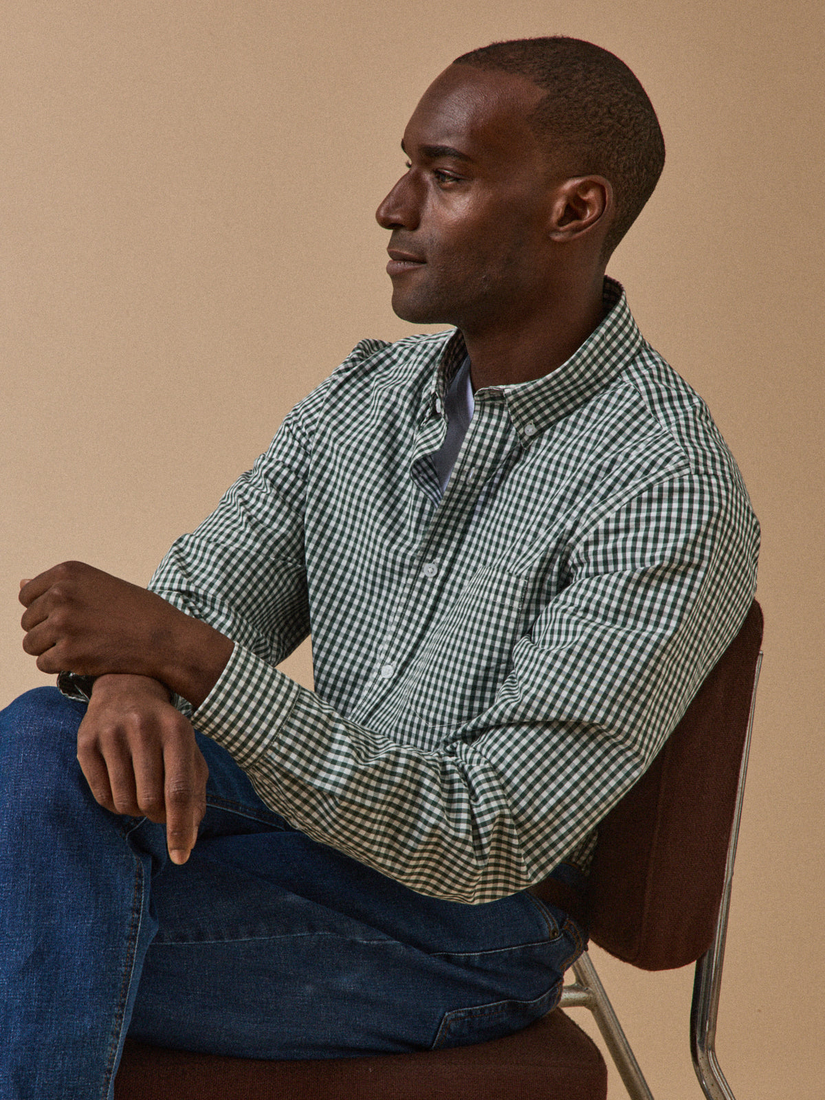 Chemise vichy homme coupe contemporaine
