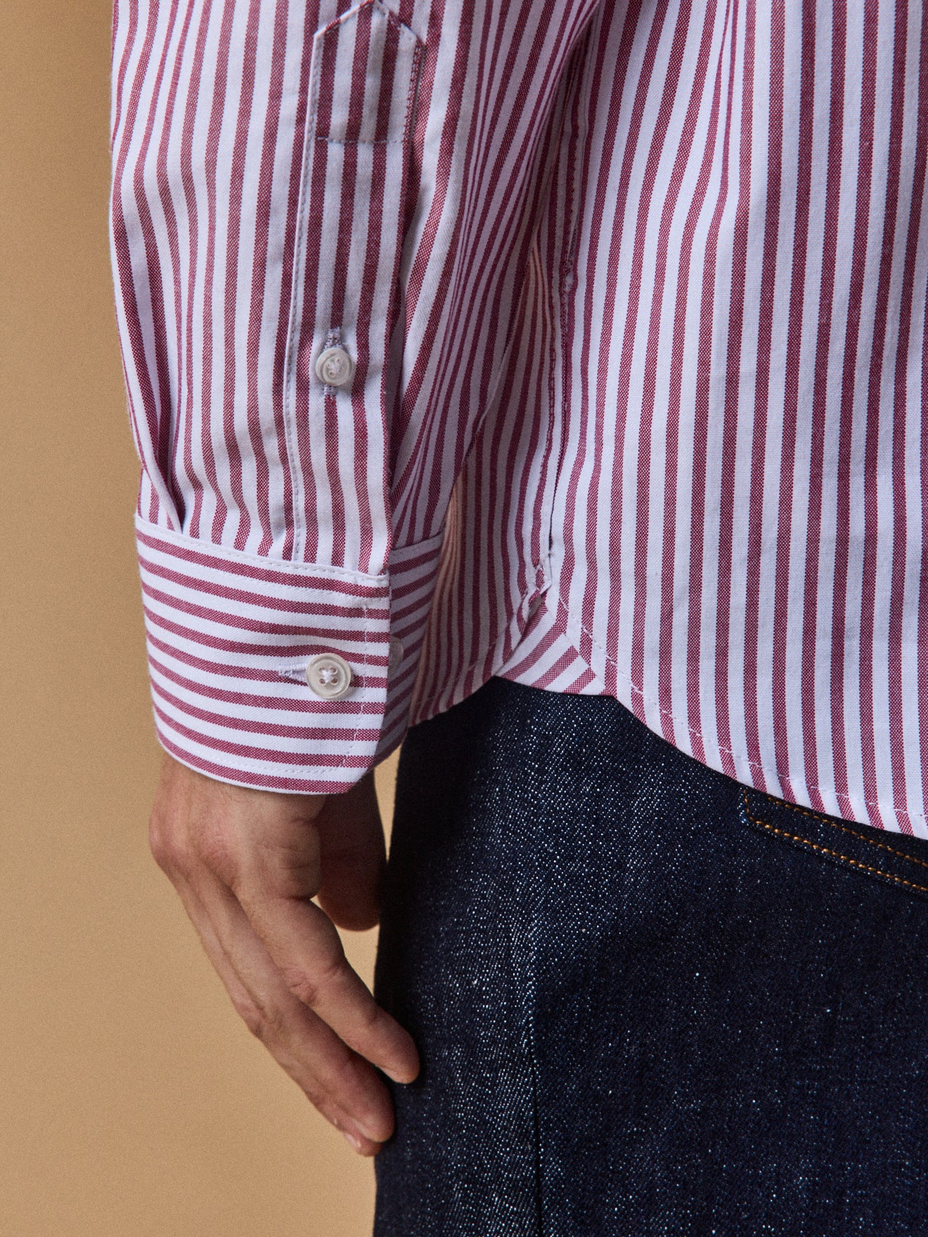 Chemise rayée homme coupe contemporaine