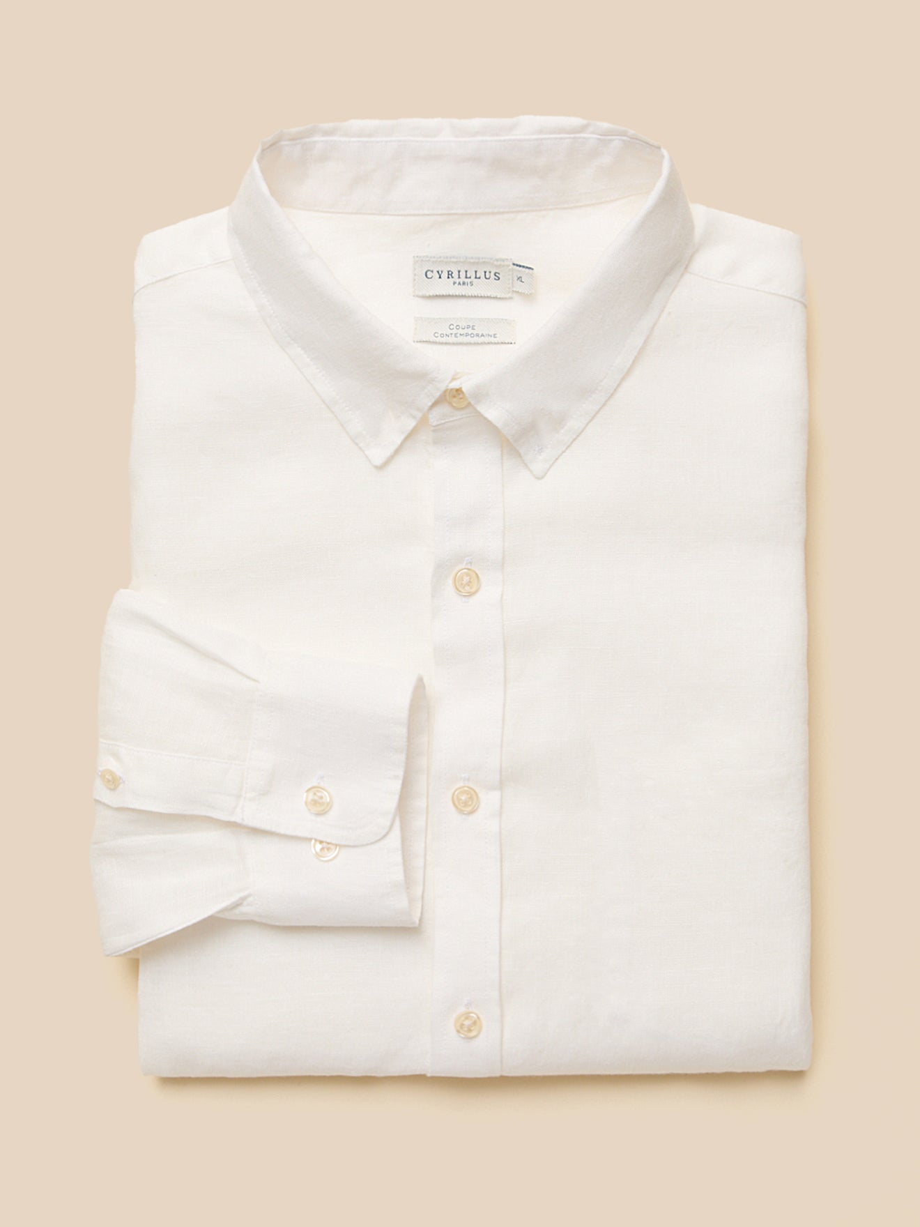 Chemise en lin homme coupe contemporaine