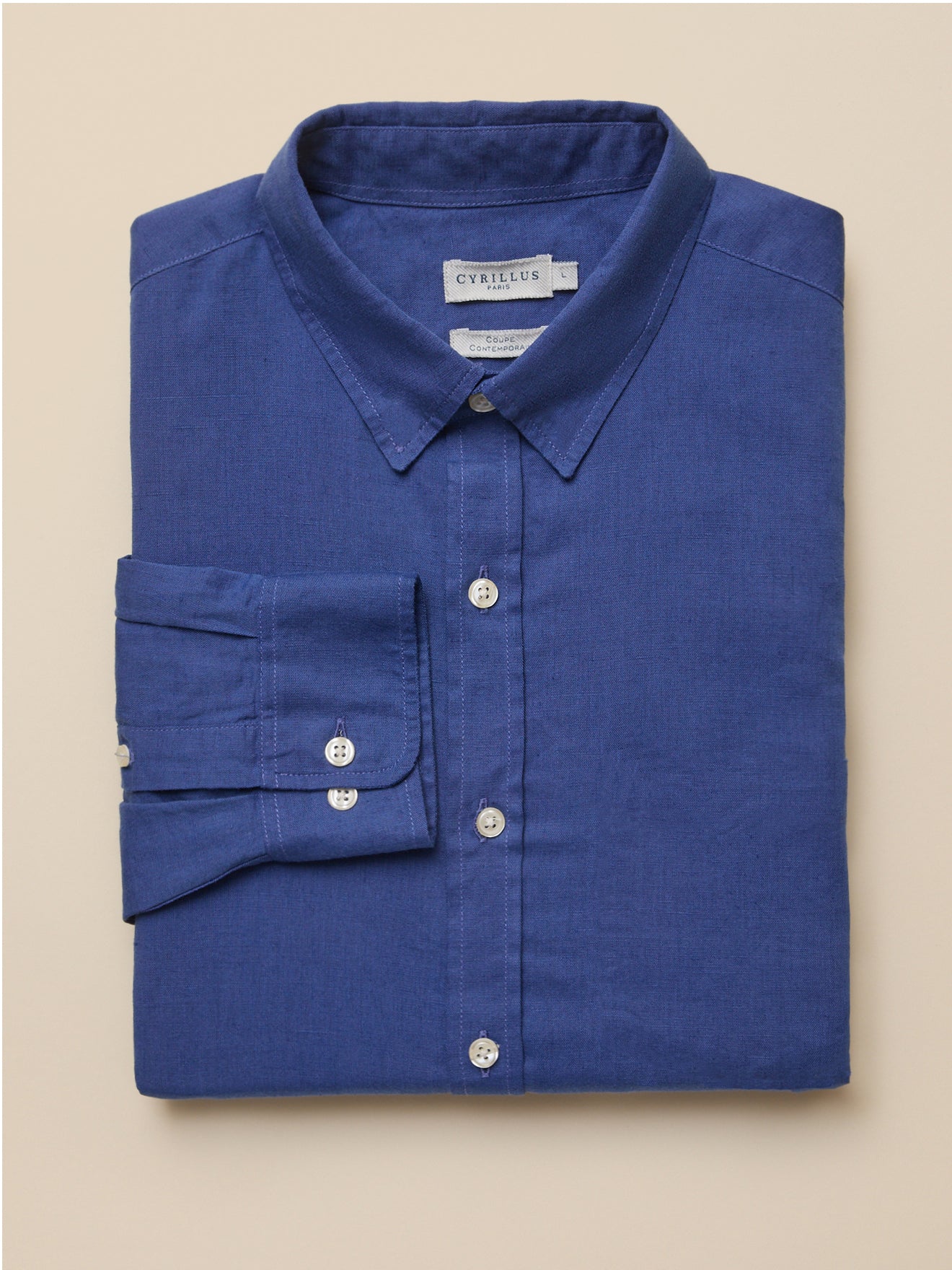 Chemise en lin homme coupe contemporaine