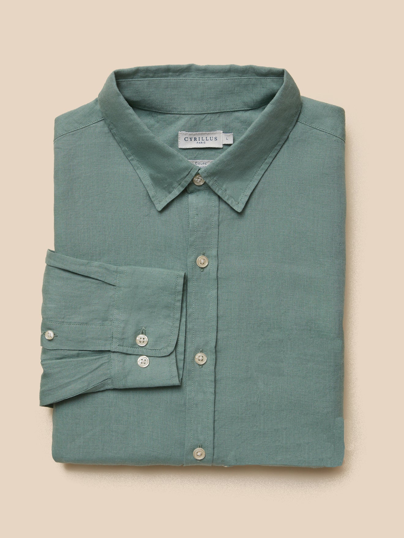 Chemise en lin homme coupe contemporaine