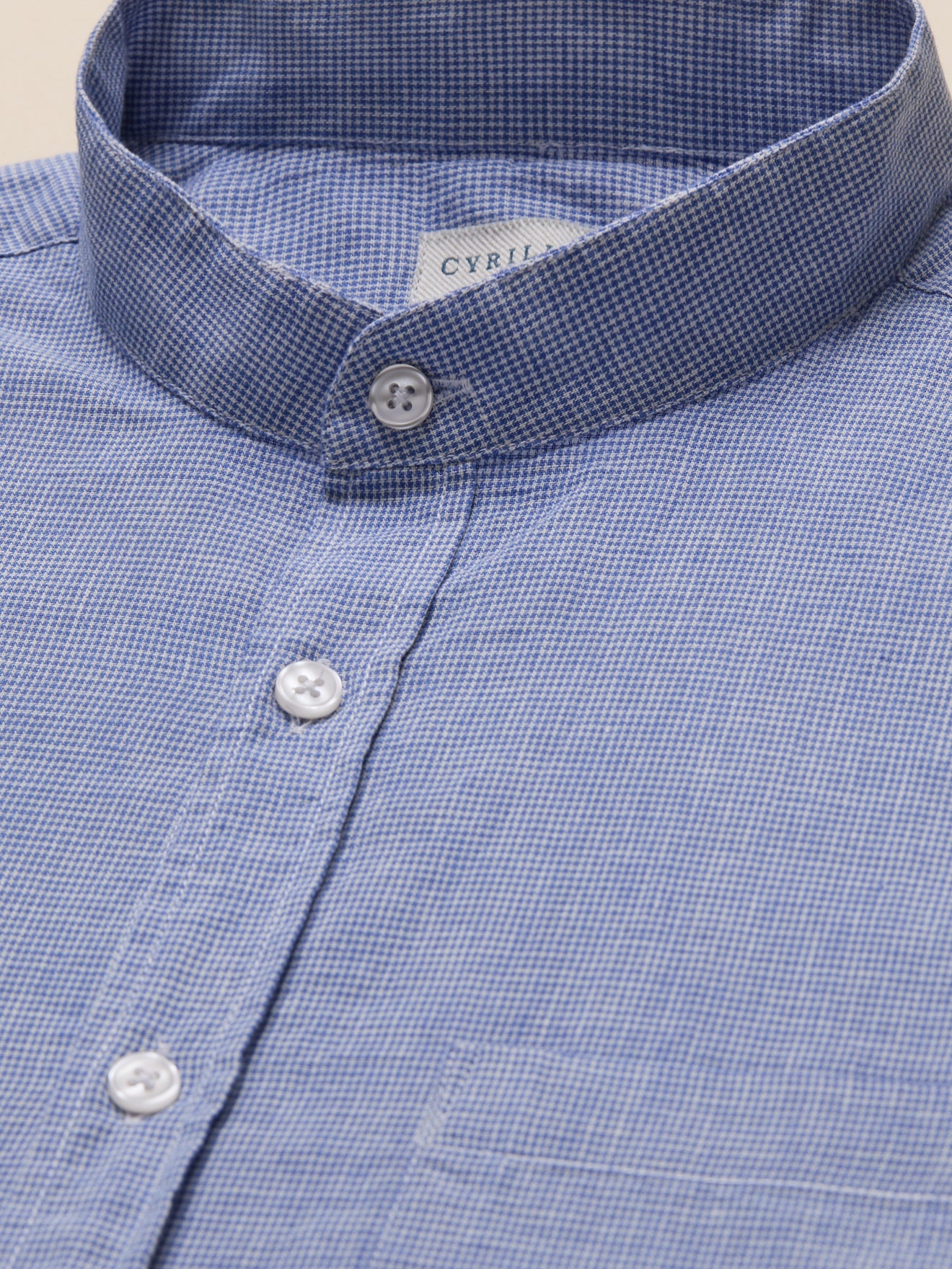 Chemise coton et lin homme coupe ajustée