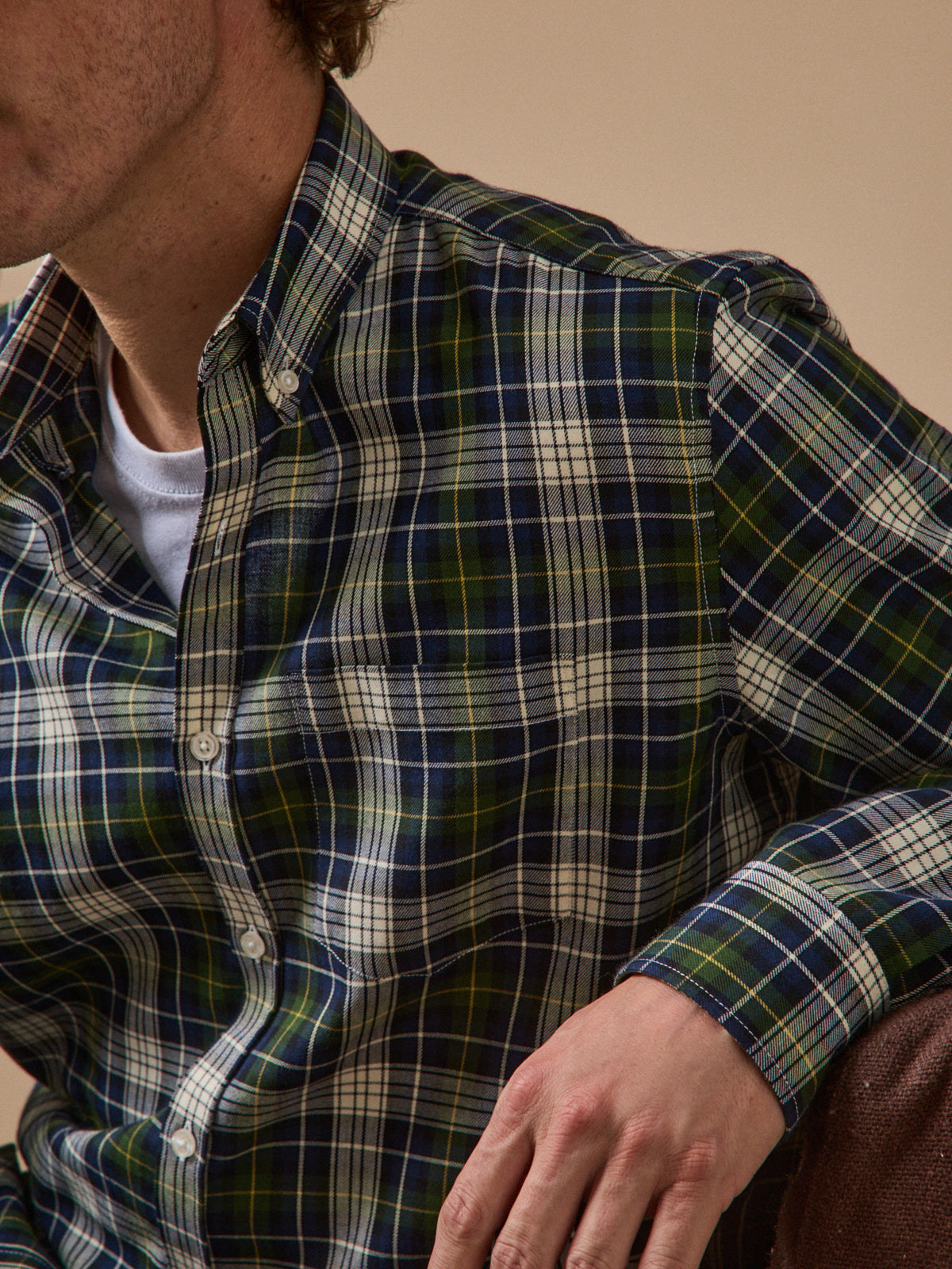 Chemise carreaux homme - coupe contemporaine