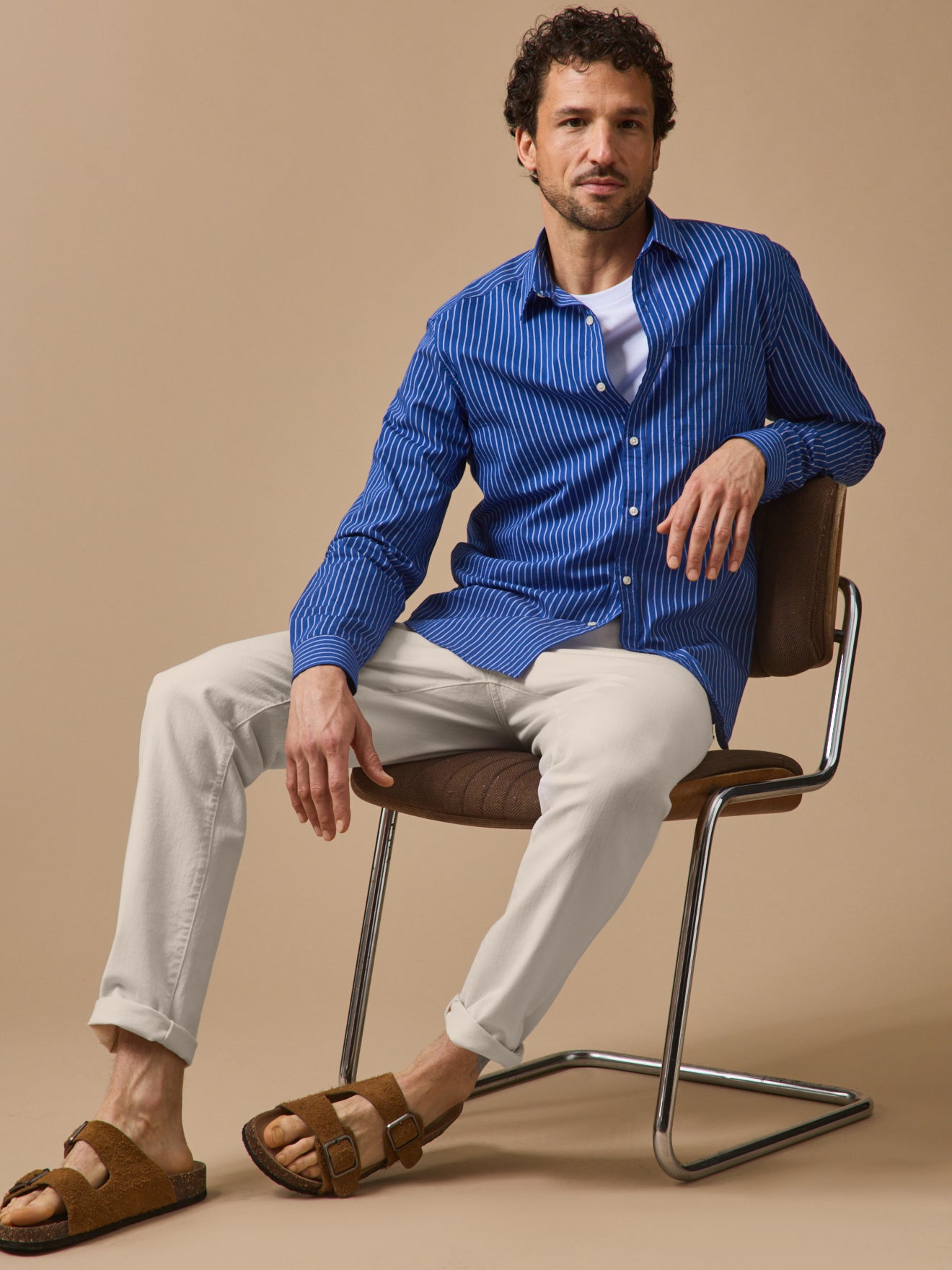 Chemise homme rayée - coupe contemporaine