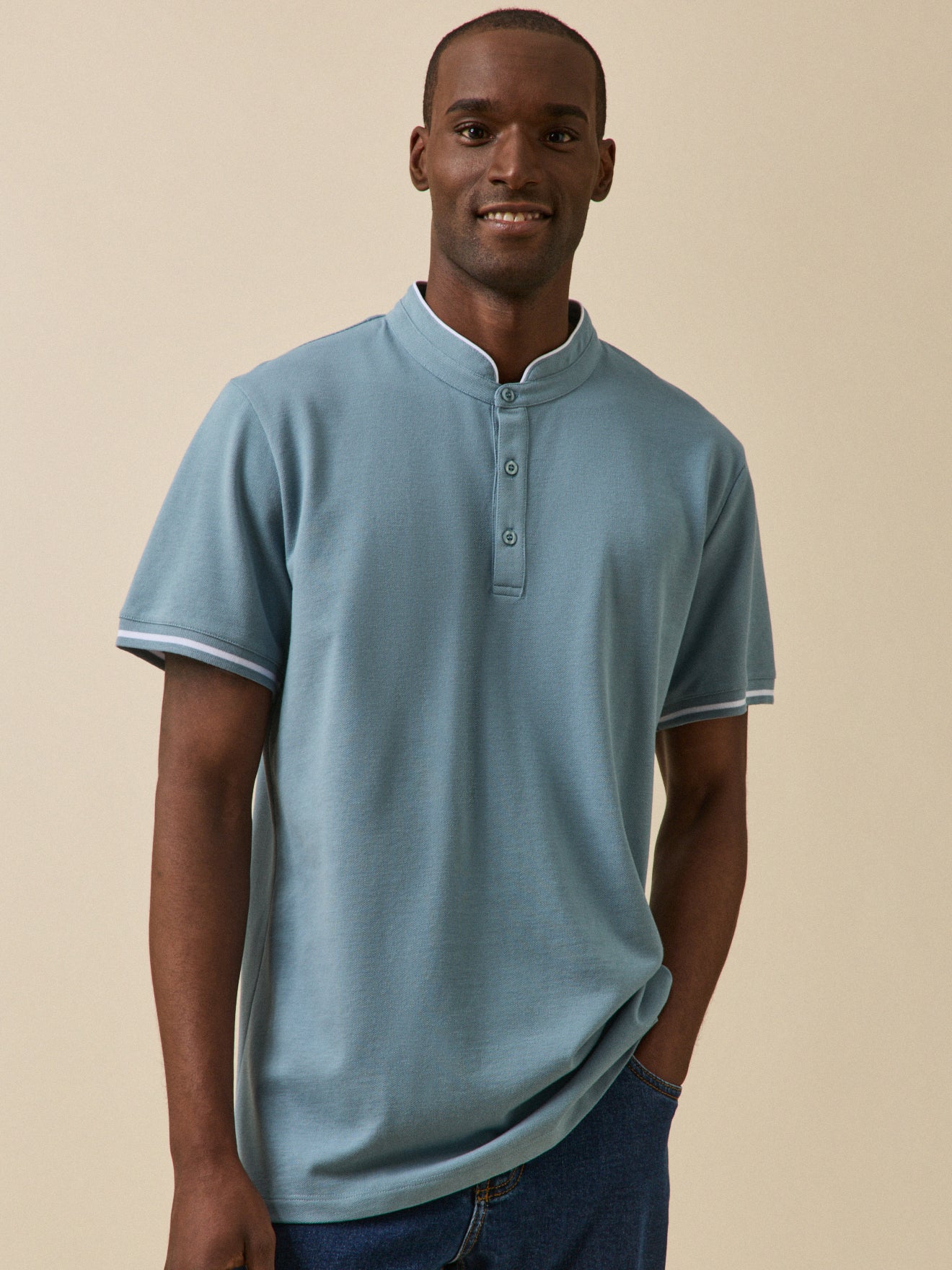 Polo col officier homme coton biologique