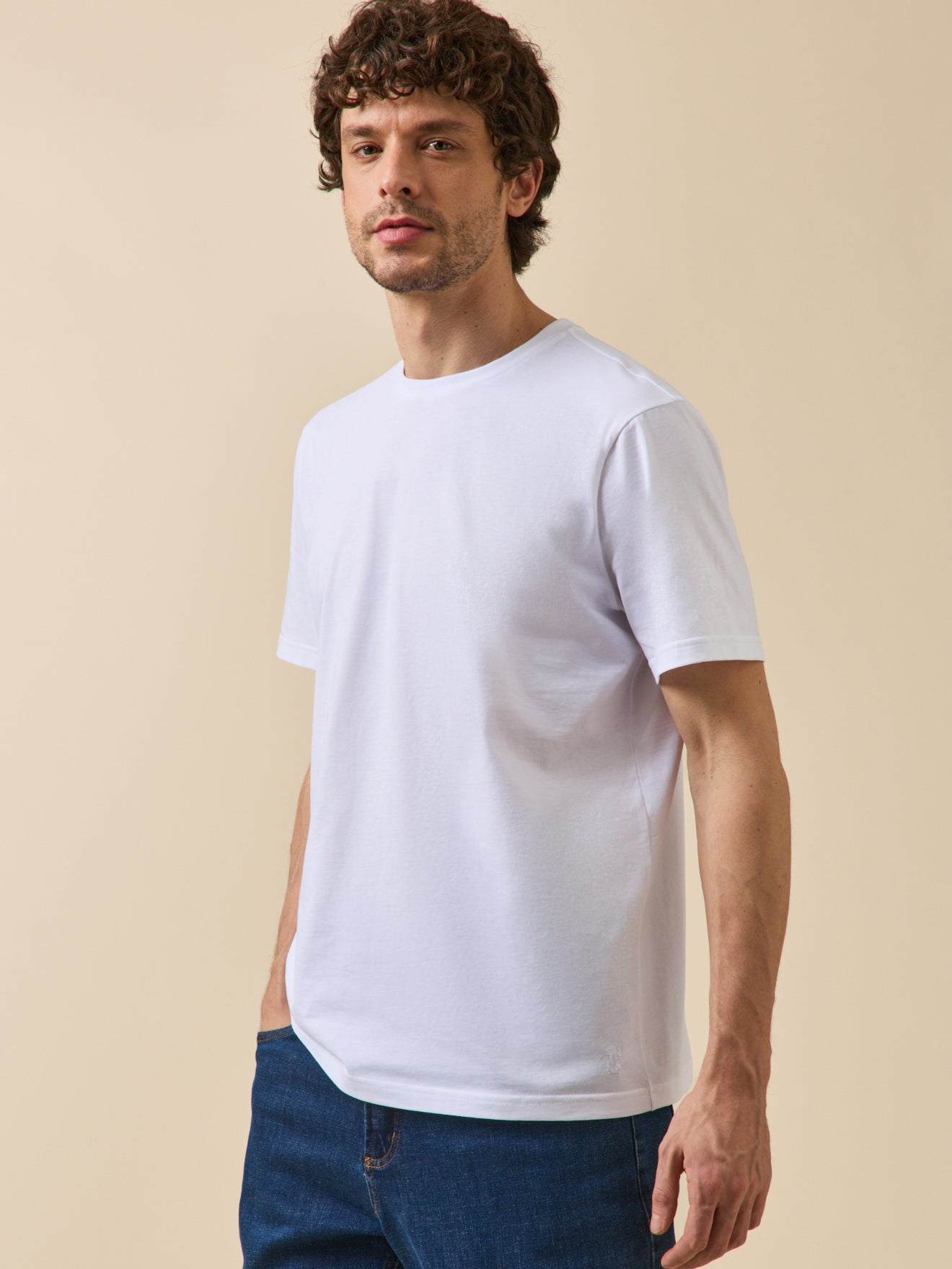 T-shirt uni homme coton biologique