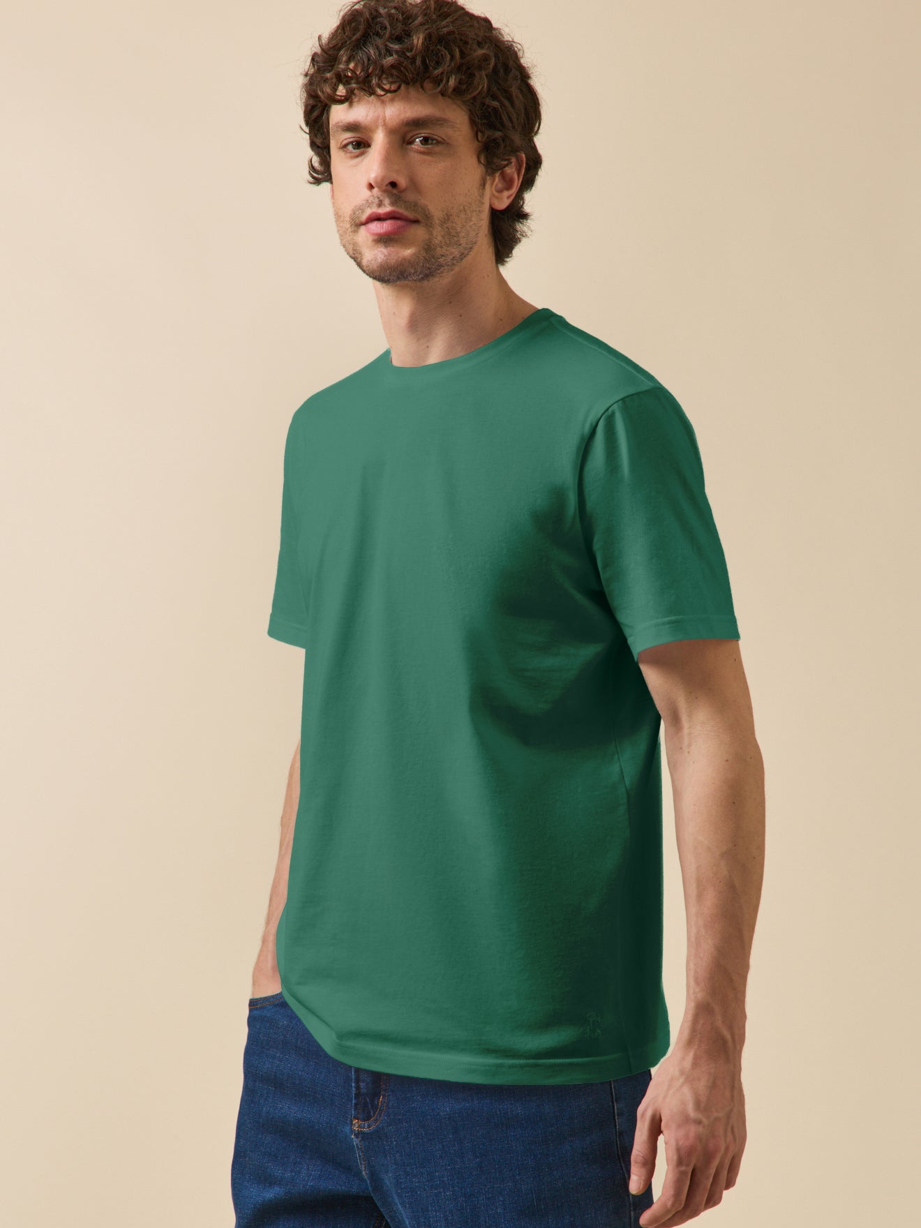 T-shirt uni homme coton biologique