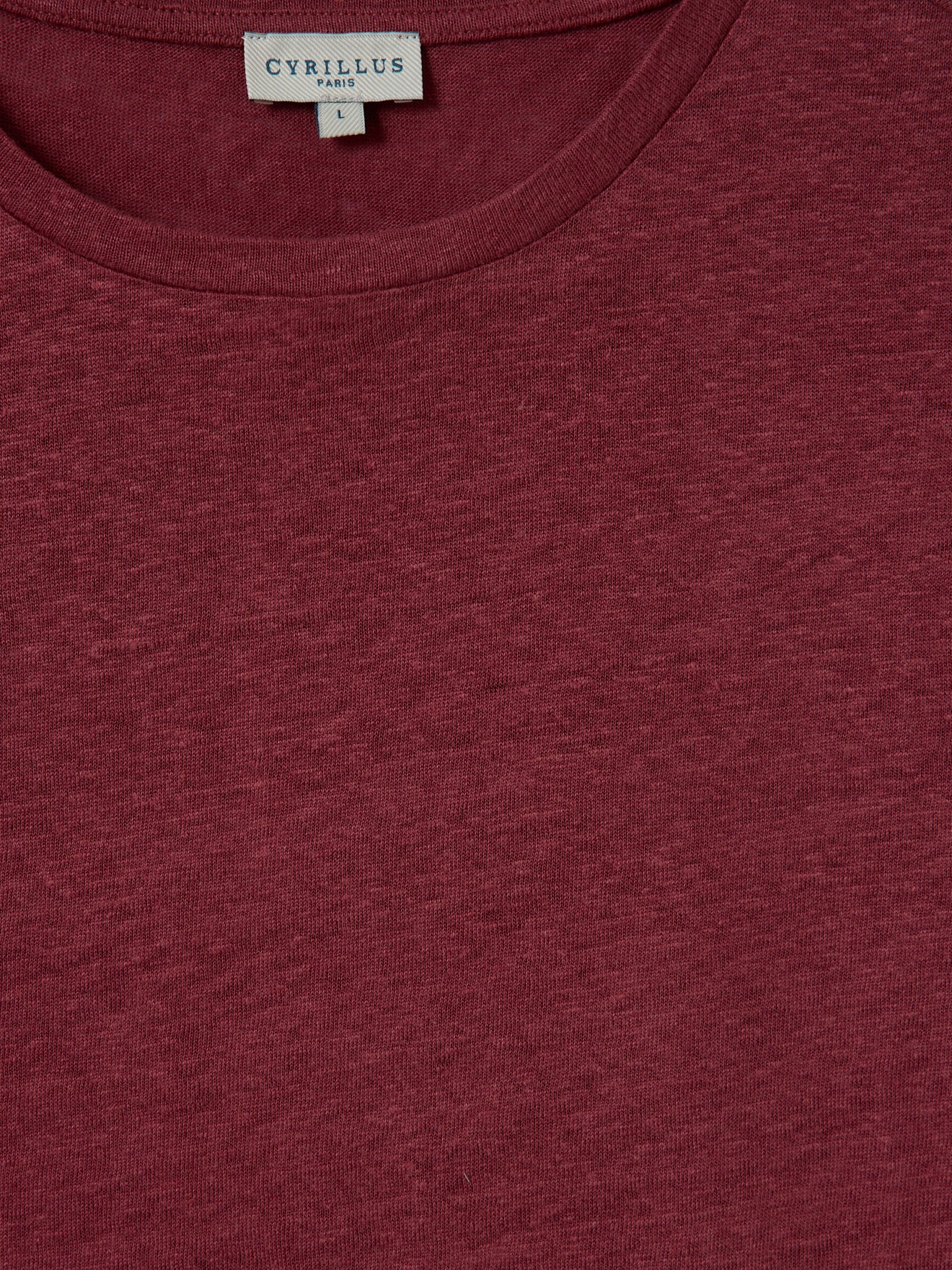 T-shirt lin homme col rond