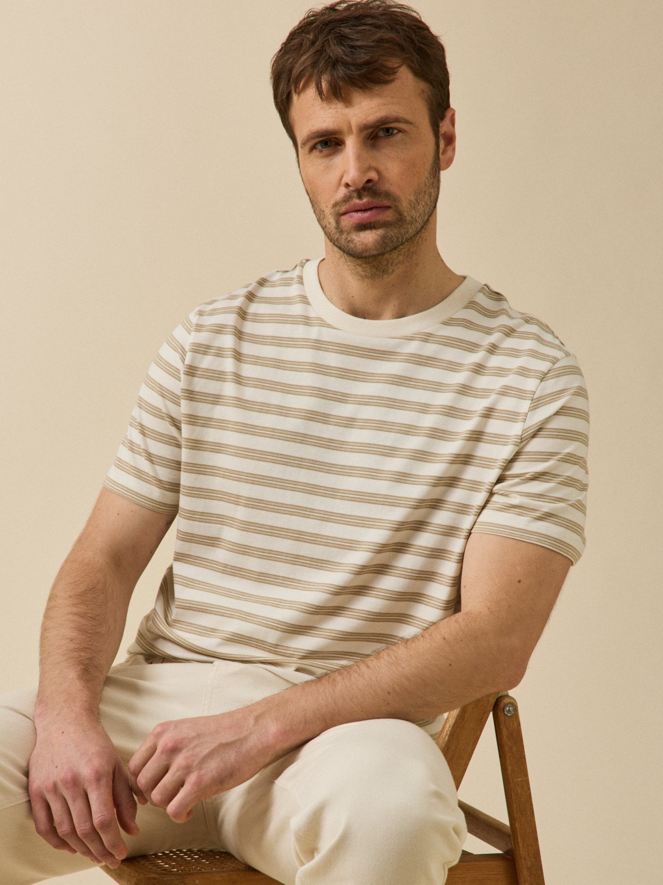 T-shirt rayé homme coton biologique