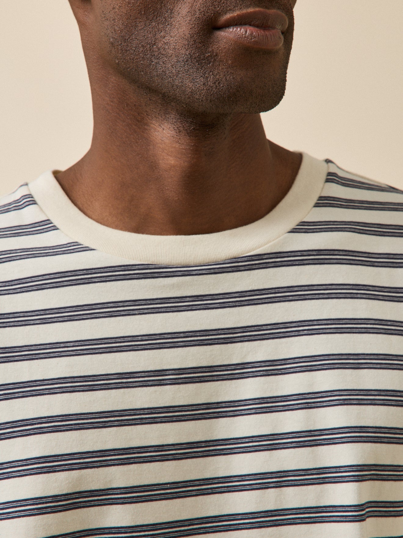 T-shirt rayé homme coton biologique